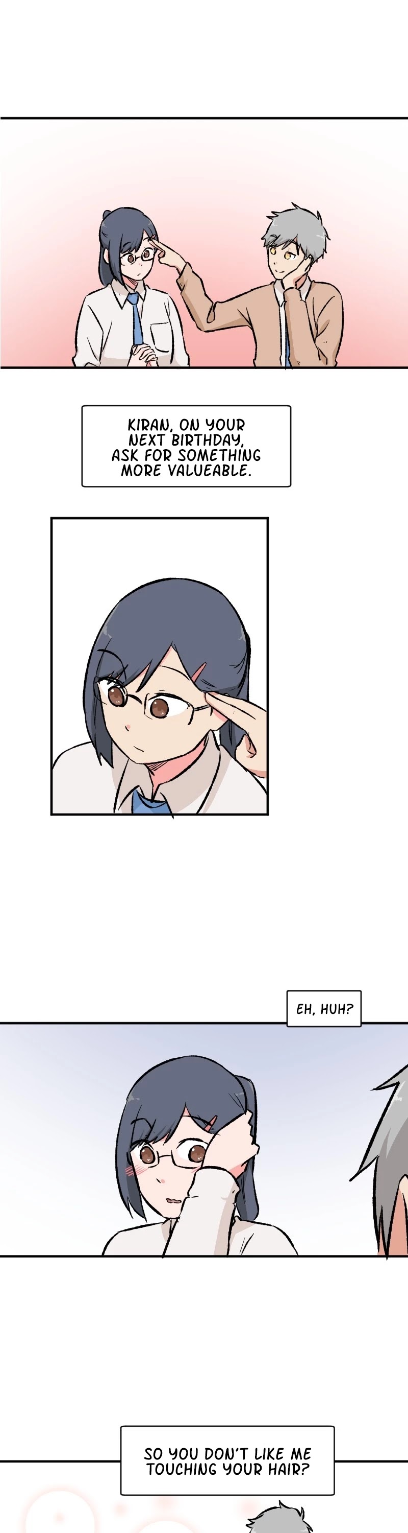 Minus (Egimugia) Chapter 19 page 4 - Chapter 19: Kiran's New Hairclip
