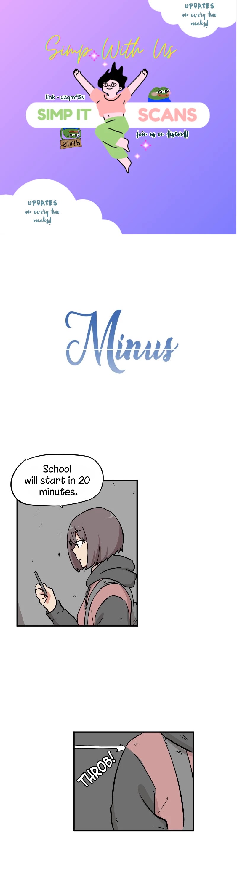 Minus (Egimugia) Chapter 4 page 1 - Chapter 4: The Formation Of A New Group