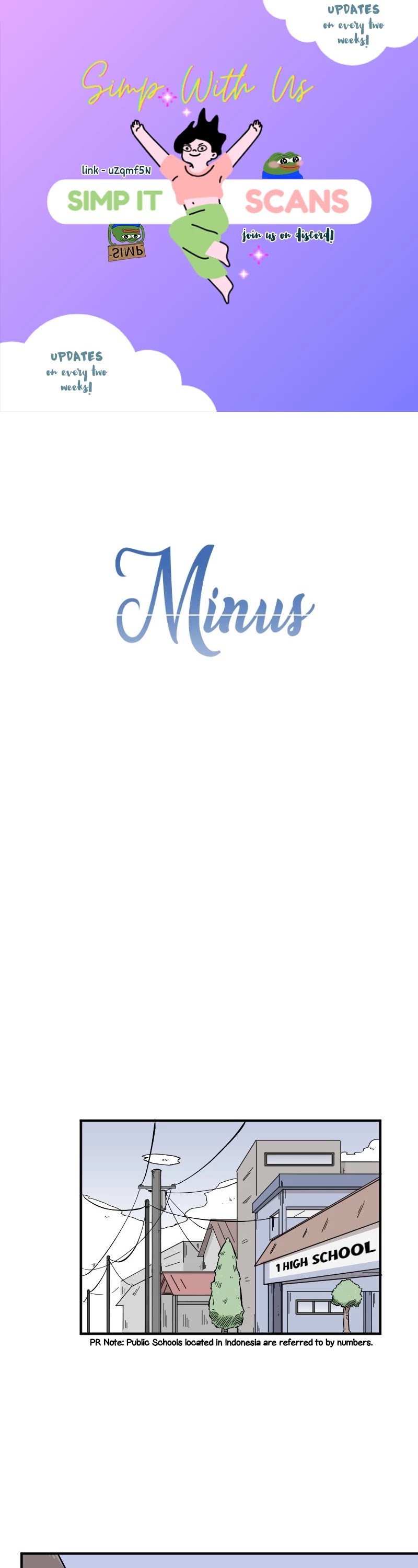 Minus (Egimugia) Chapter 5 page 1 - Chapter 5: The Tragedy of Mr. Glasses