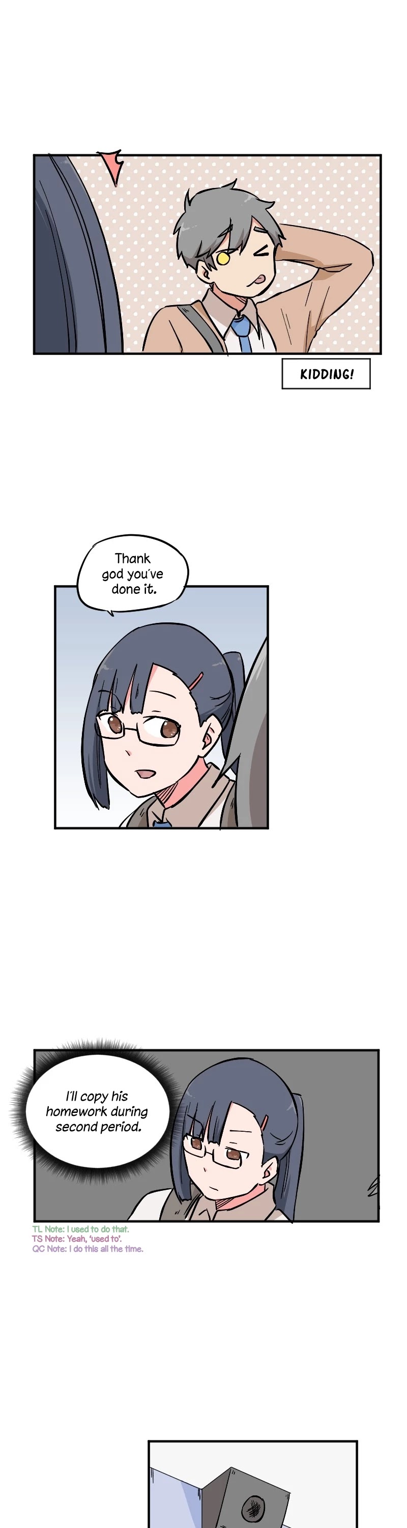 Minus (Egimugia) Chapter 5 page 4 - Chapter 5: The Tragedy of Mr. Glasses