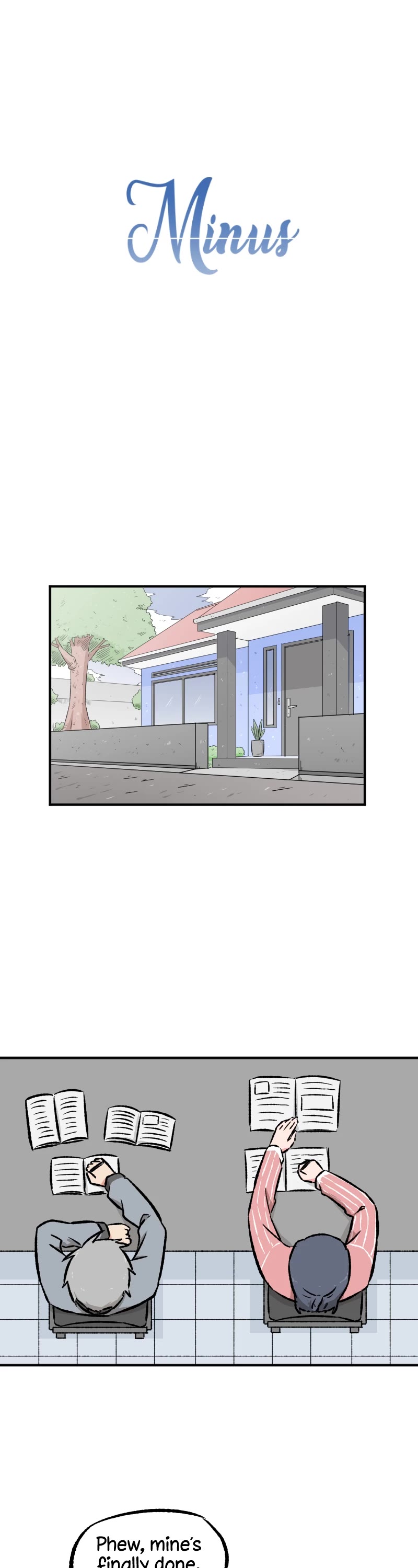 Minus (Egimugia) Chapter 53 page 1 - Chapter 53: Exam Preparations