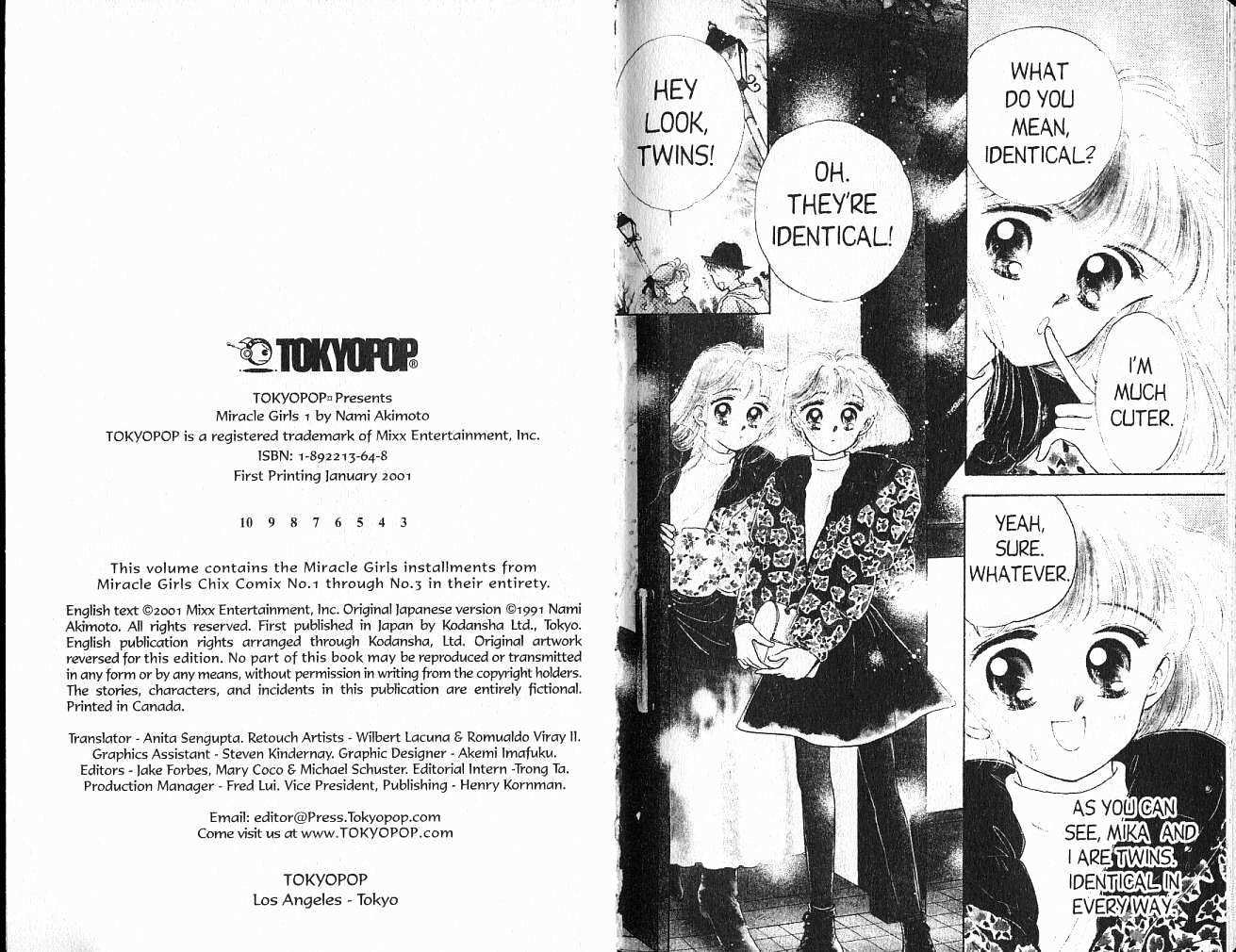Miracle Girls Chapter 1.0 page 3 - Vol.01 Chapter 0