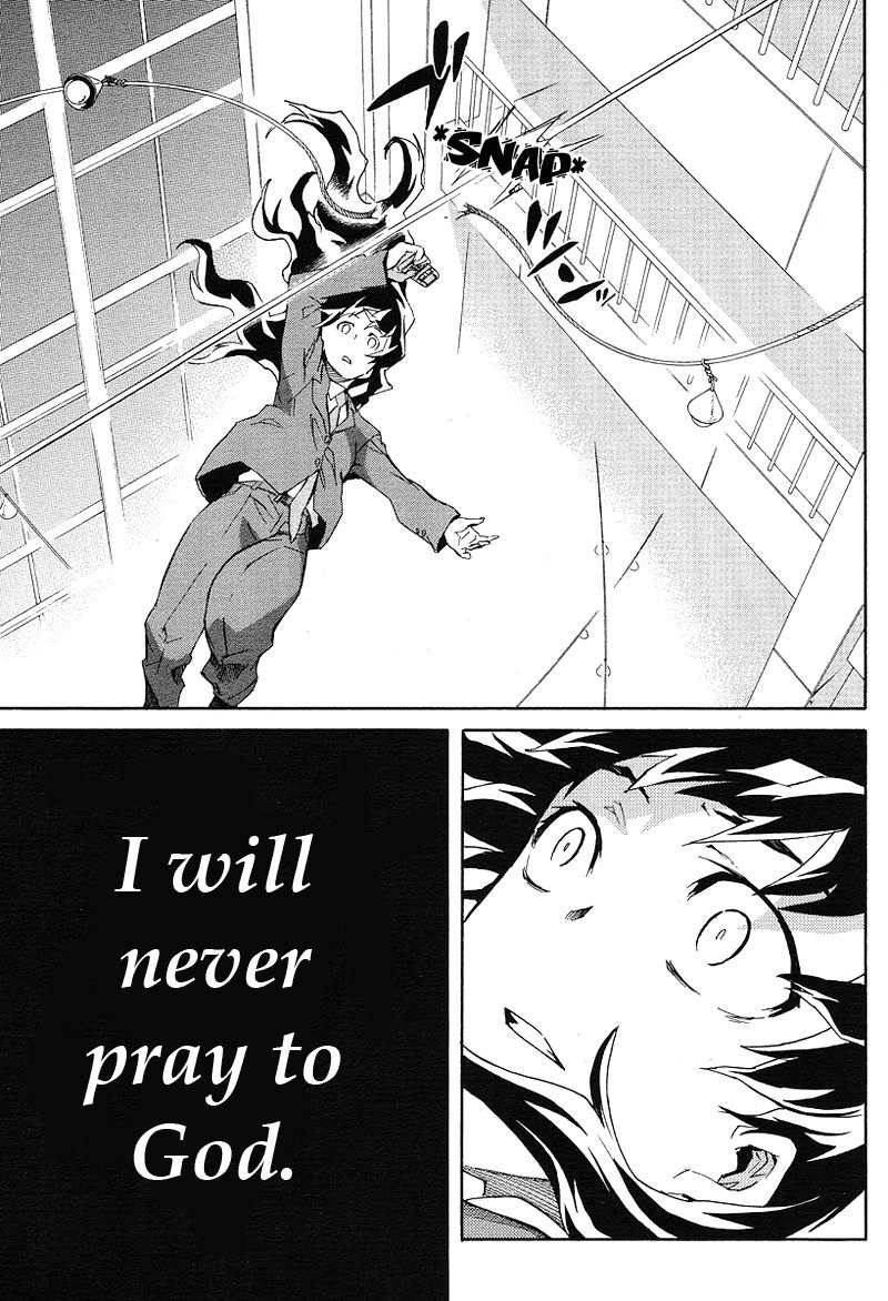 Mirai Nikki Mosaic Chapter 1 page 35 - Chapter 1: How Uryuu Minene Obtained Her Future Diary