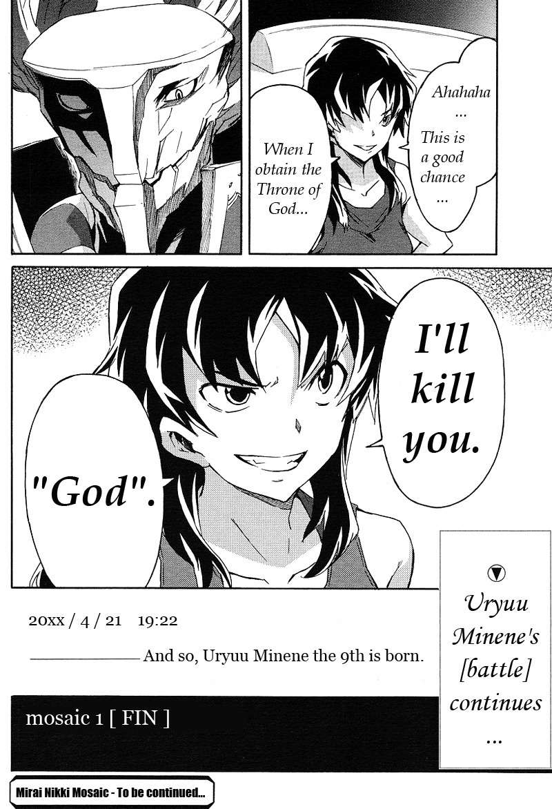 Mirai Nikki Mosaic Chapter 1 page 42 - Chapter 1: How Uryuu Minene Obtained Her Future Diary
