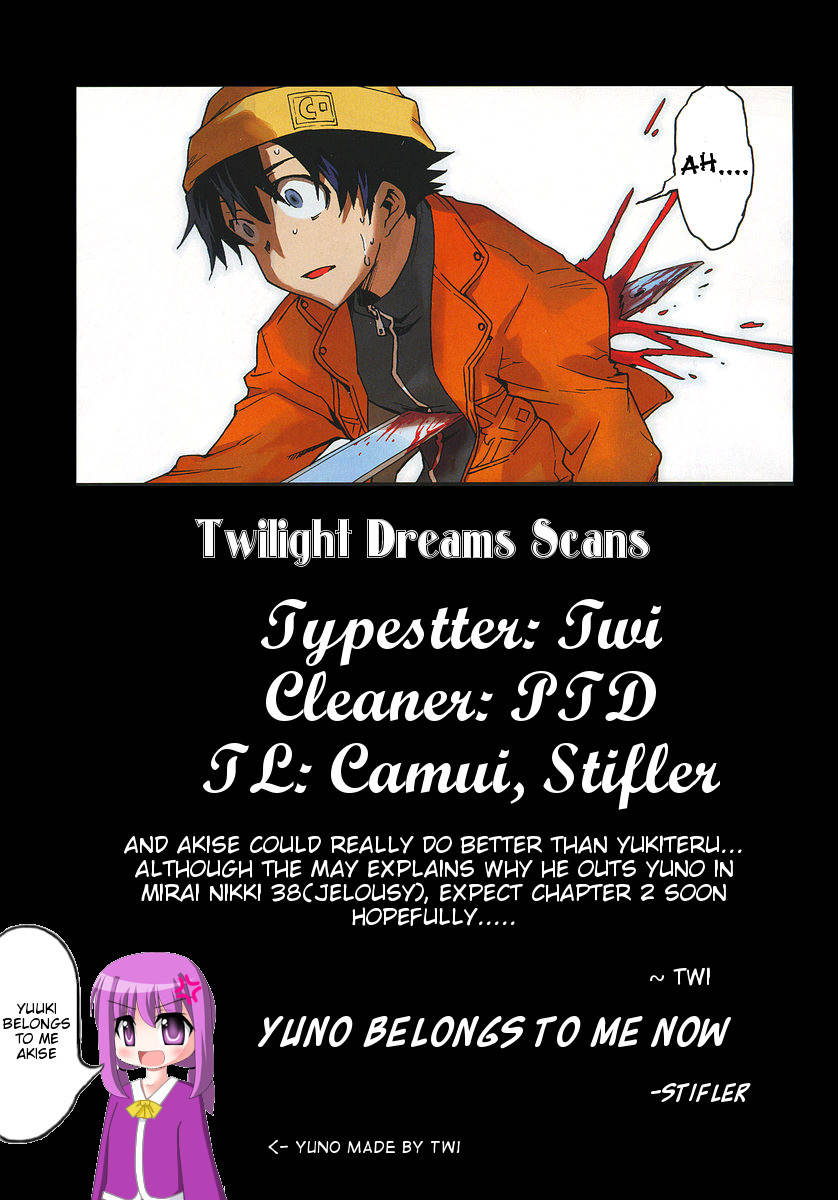 Mirai Nikki Paradox Chapter 1 page 38 - Chapter 1: Paradox's Change of Leading Actor