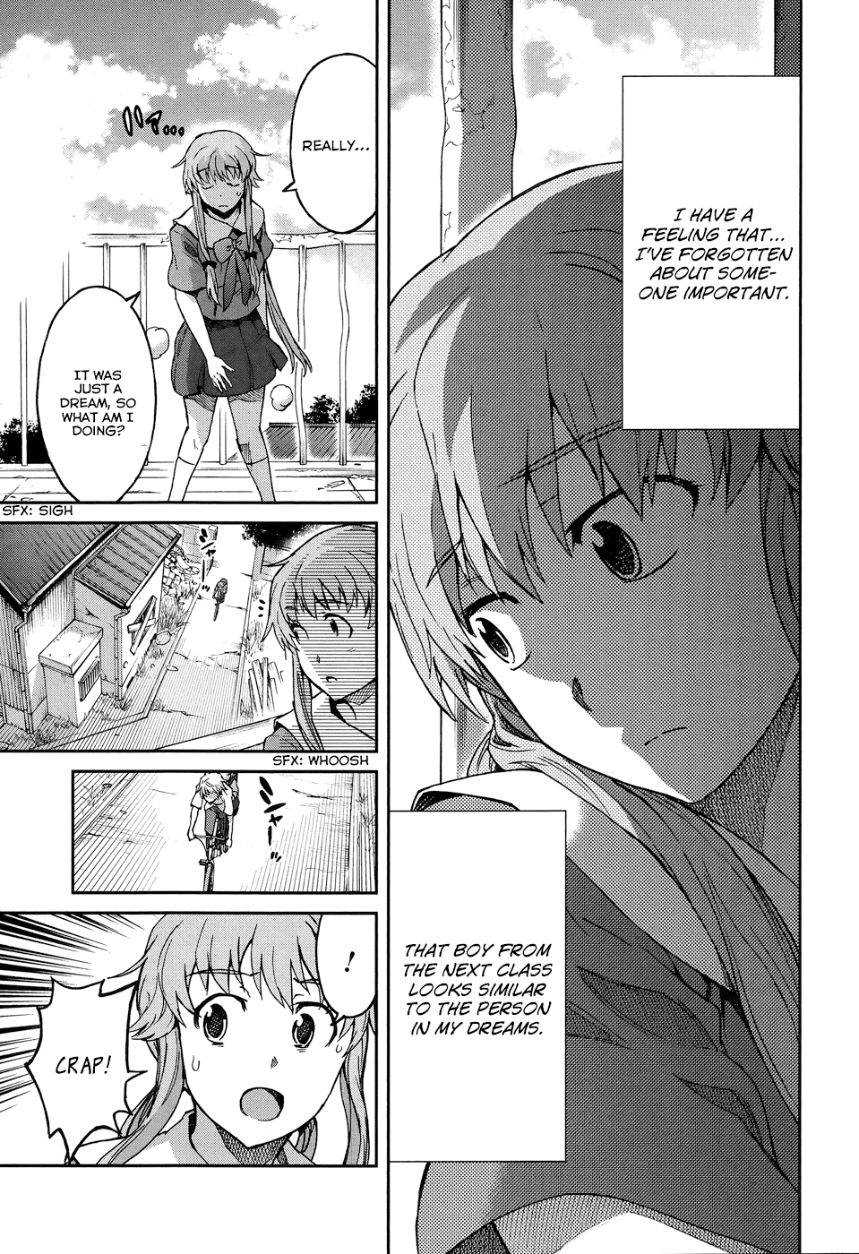 Mirai Nikki Redial Chapter 1.1 page 18 - Chapter 1.1