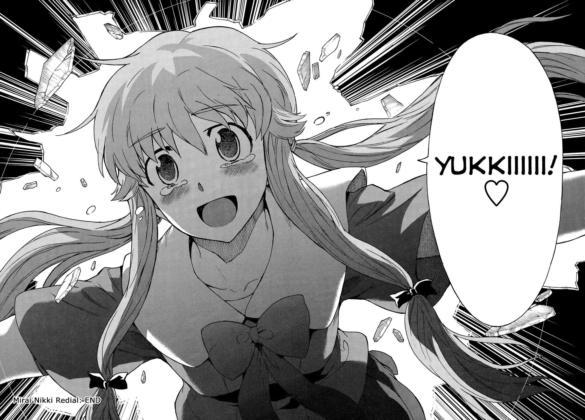 Mirai Nikki Redial Chapter 1.2 page 37 - Chapter 1.2: [END]