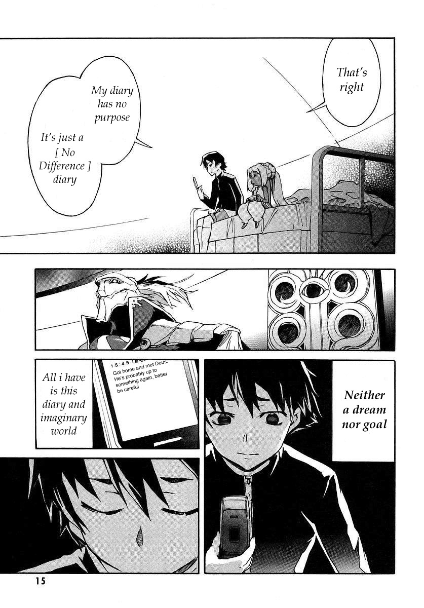 Mirai Nikki Chapter 0 page 15 - Chapter 0: Prologue