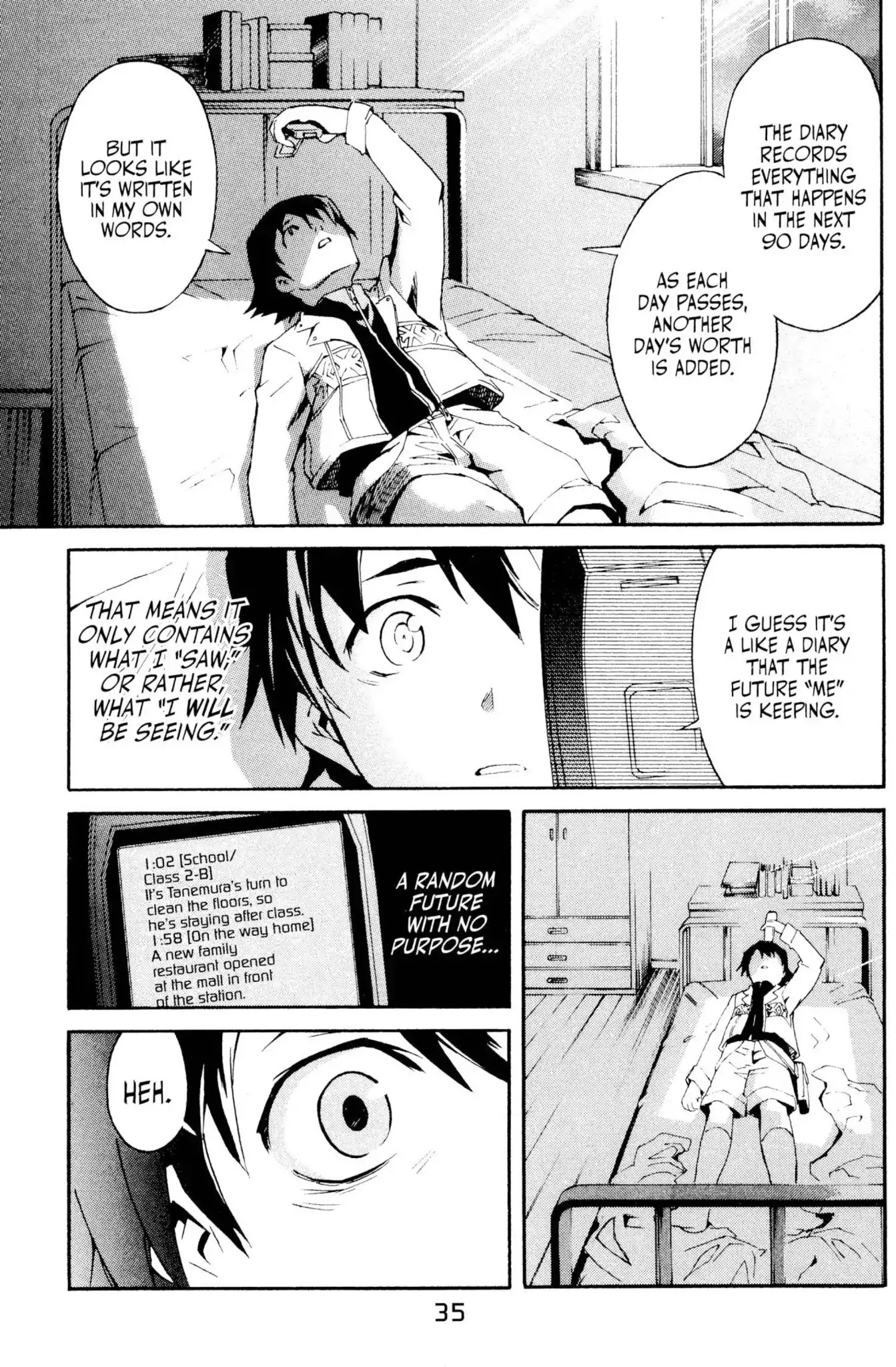 Mirai Nikki Chapter 1 page 15 - Chapter 1: Vol.1 Diary 1: Future Diary