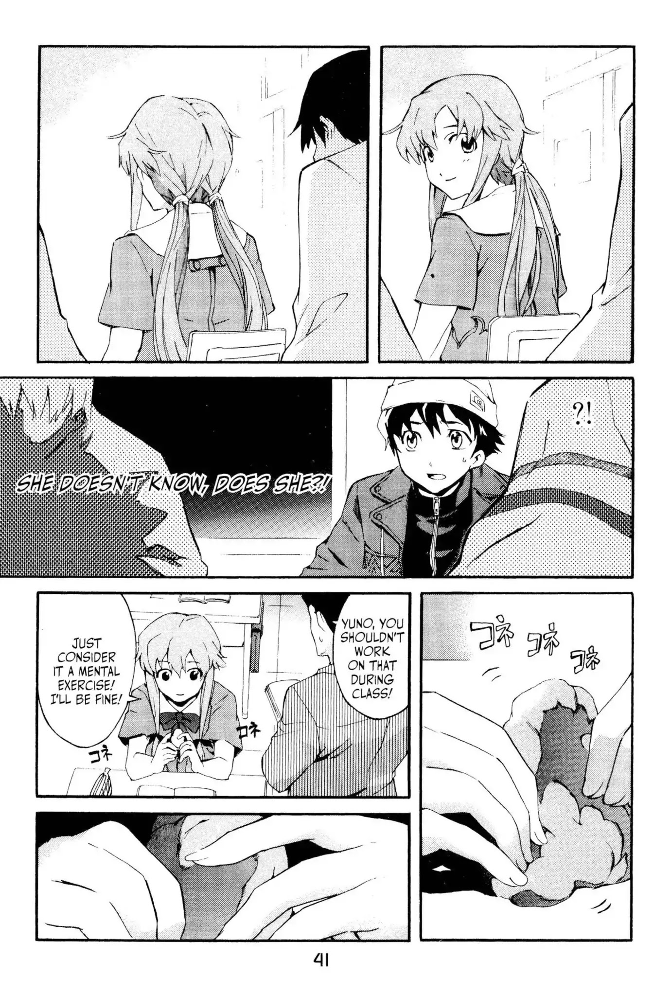 Mirai Nikki Chapter 1 page 21 - Chapter 1: Vol.1 Diary 1: Future Diary