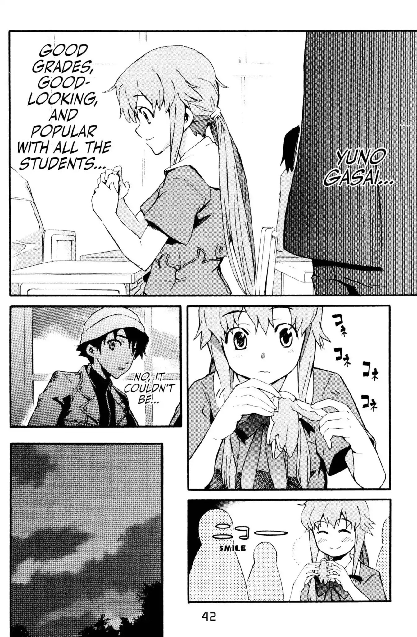 Mirai Nikki Chapter 1 page 22 - Chapter 1: Vol.1 Diary 1: Future Diary