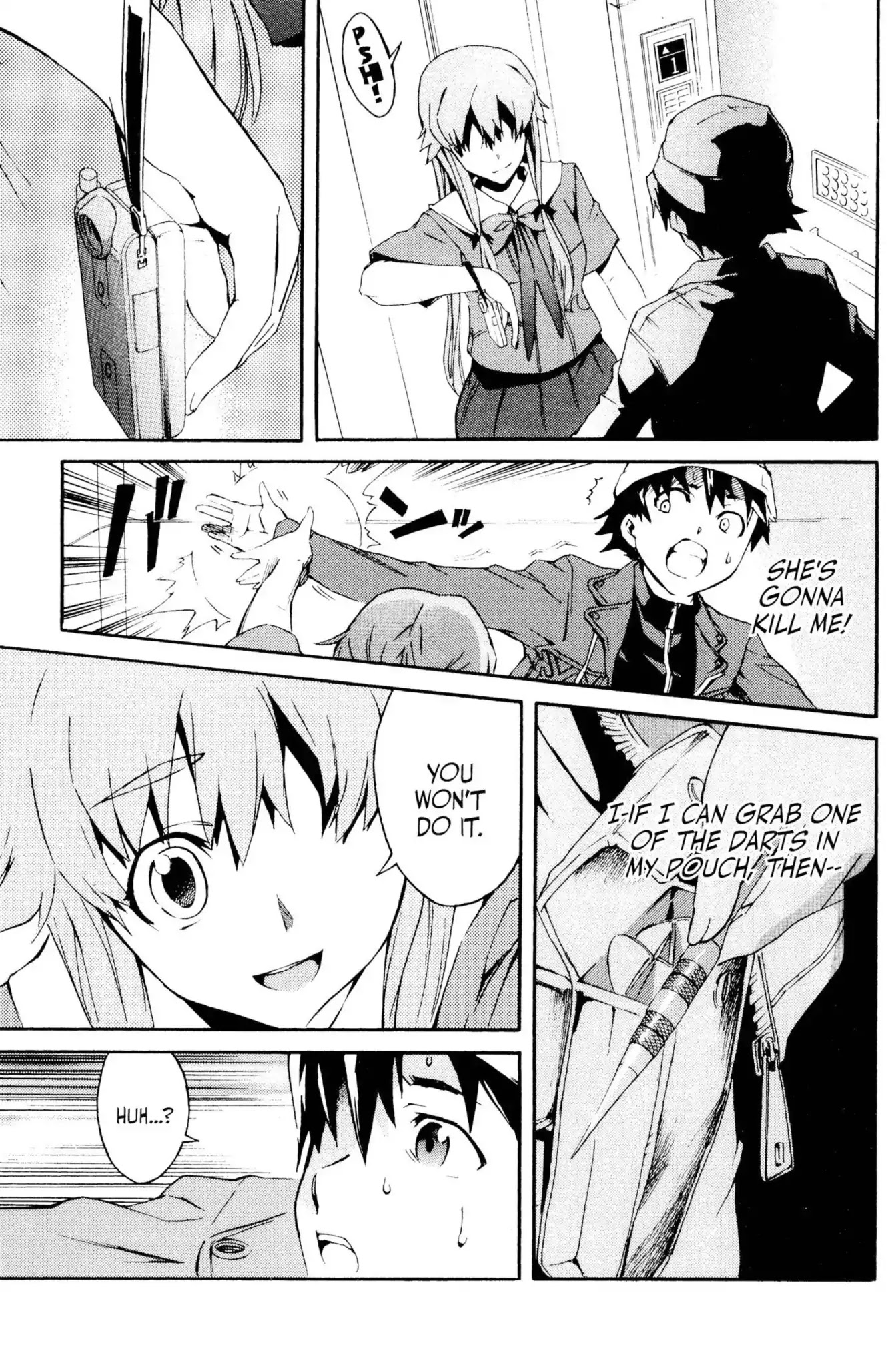 Mirai Nikki Chapter 1 page 35 - Chapter 1: Vol.1 Diary 1: Future Diary