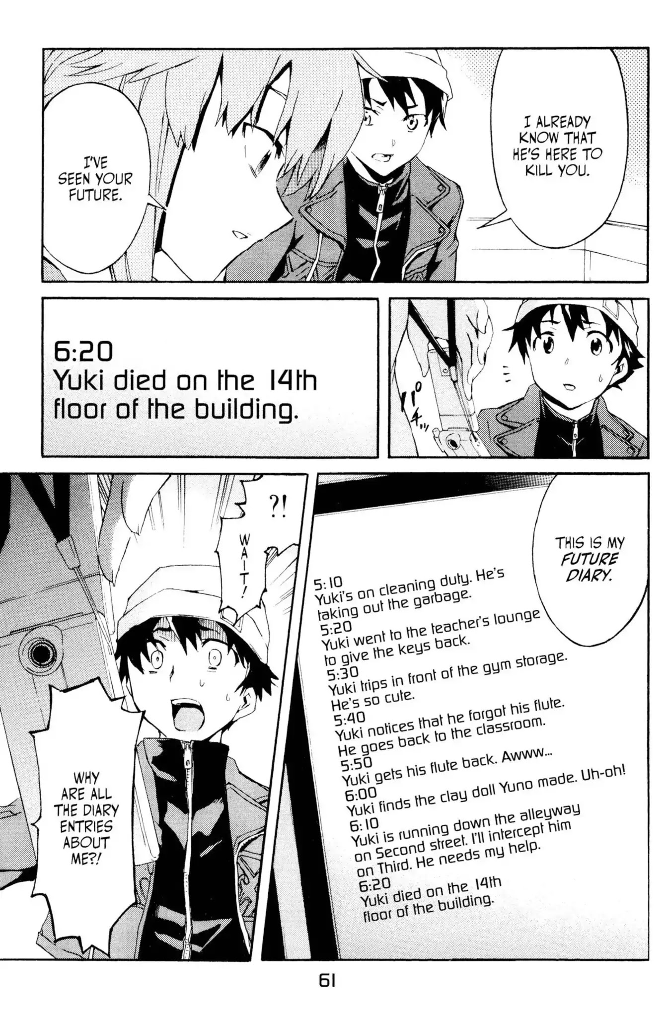 Mirai Nikki Chapter 1 page 41 - Chapter 1: Vol.1 Diary 1: Future Diary