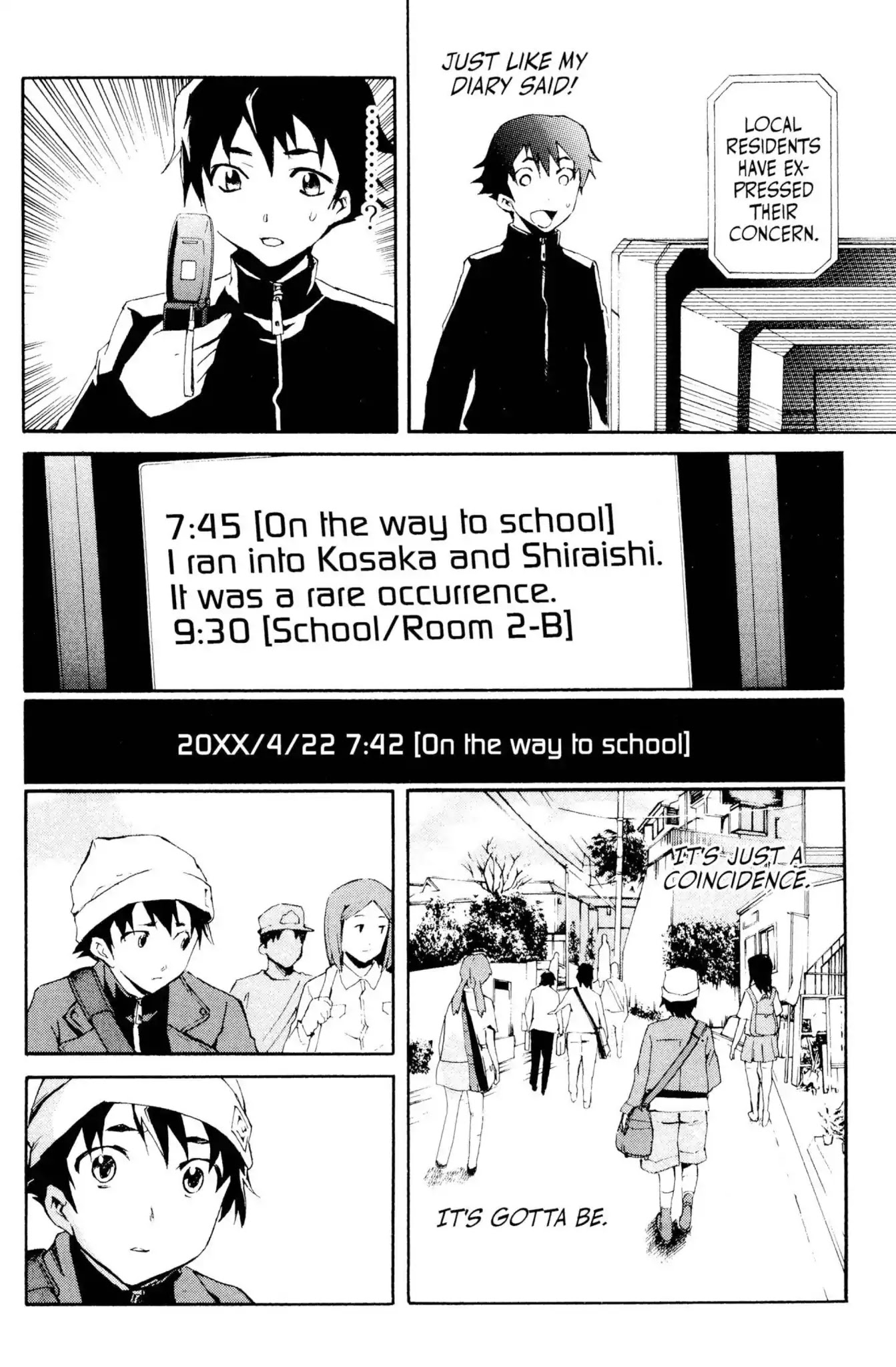 Mirai Nikki Chapter 1 page 6 - Chapter 1: Vol.1 Diary 1: Future Diary