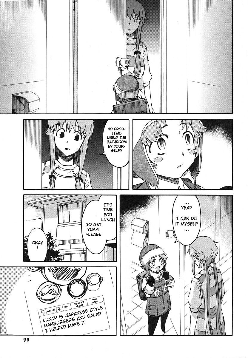 Mirai Nikki Chapter 11 page 12 - Chapter 11: First Day - Child Combo Kill