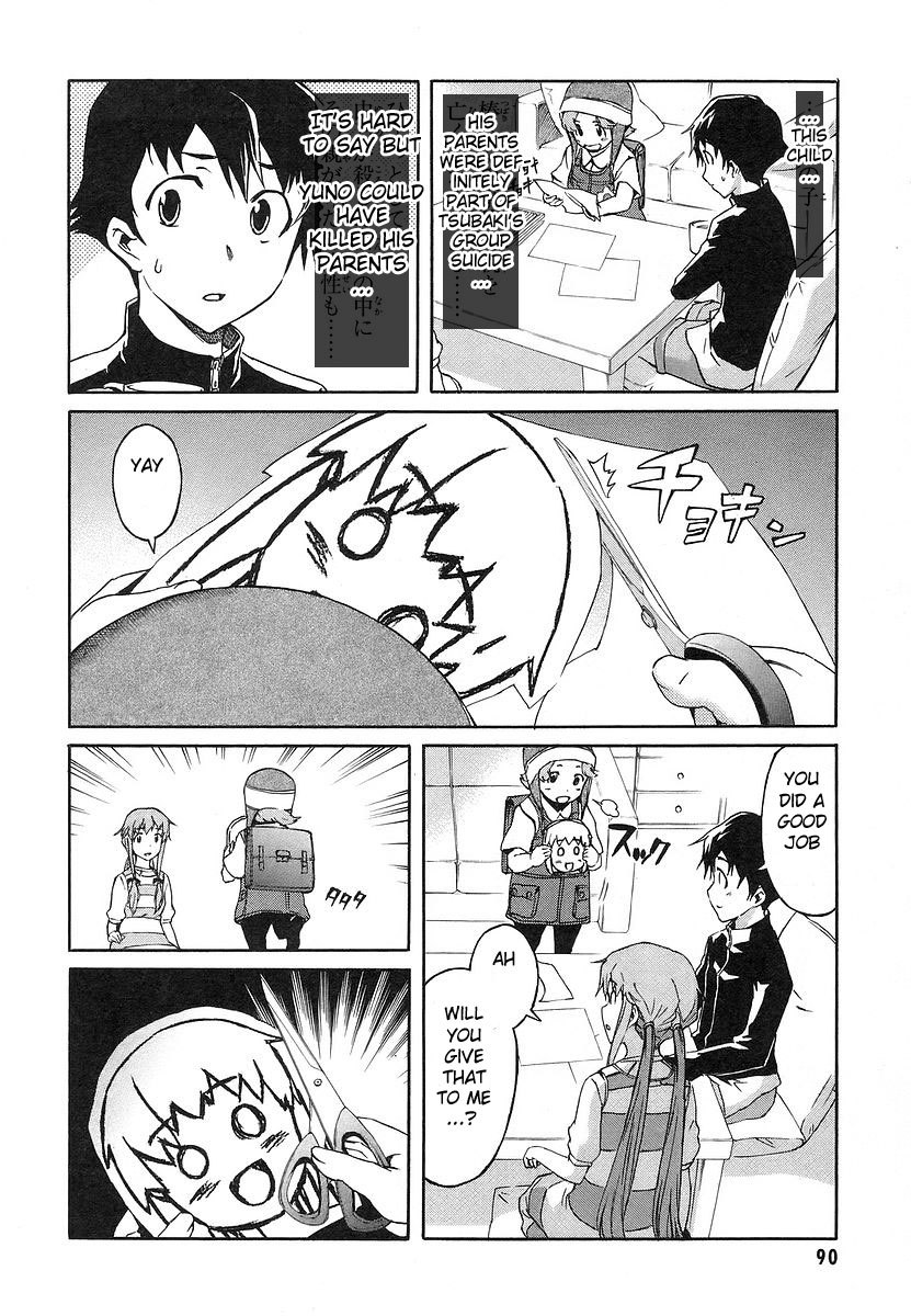 Mirai Nikki Chapter 11 page 3 - Chapter 11: First Day - Child Combo Kill