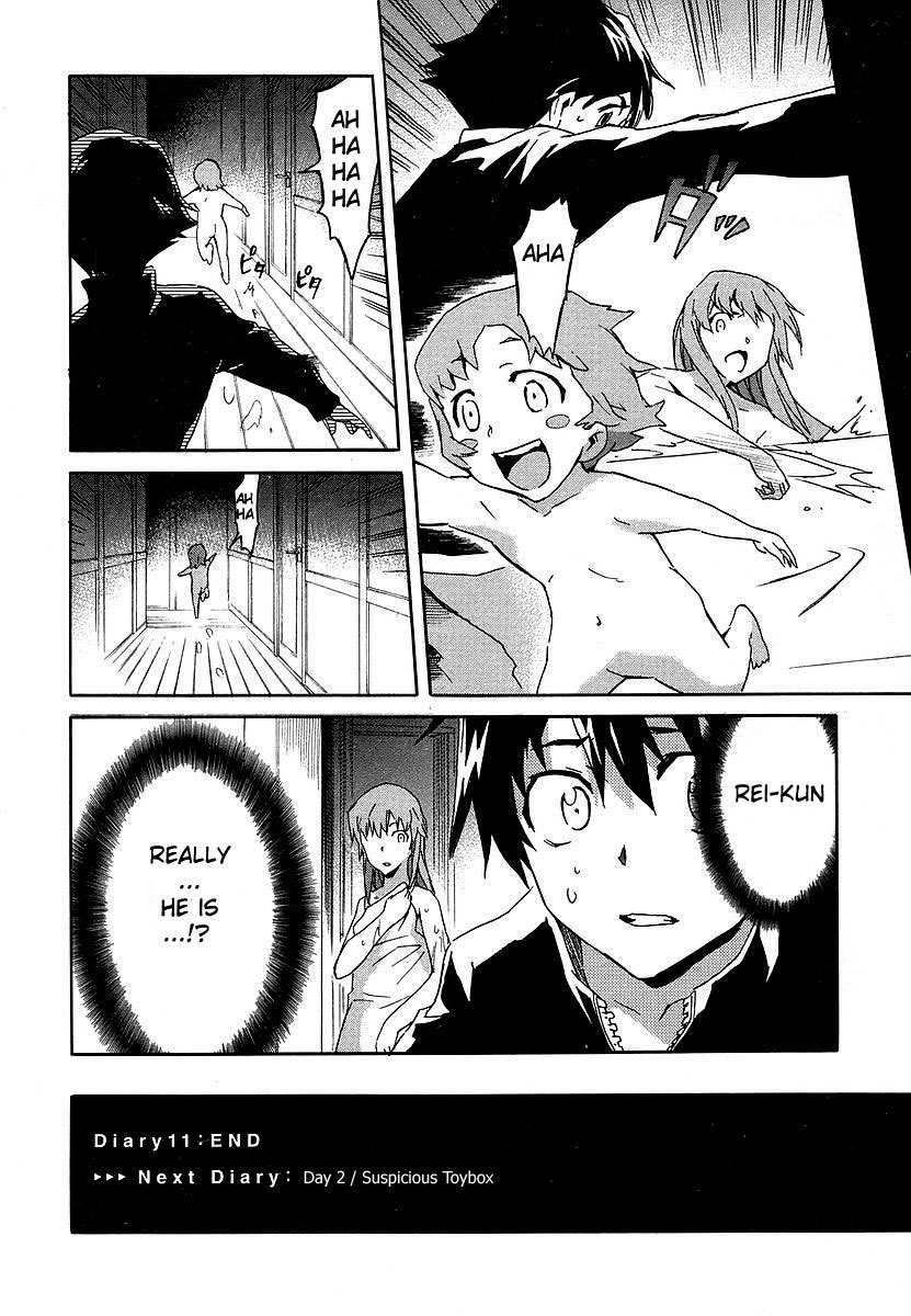 Mirai Nikki Chapter 11 page 36 - Chapter 11: First Day - Child Combo Kill