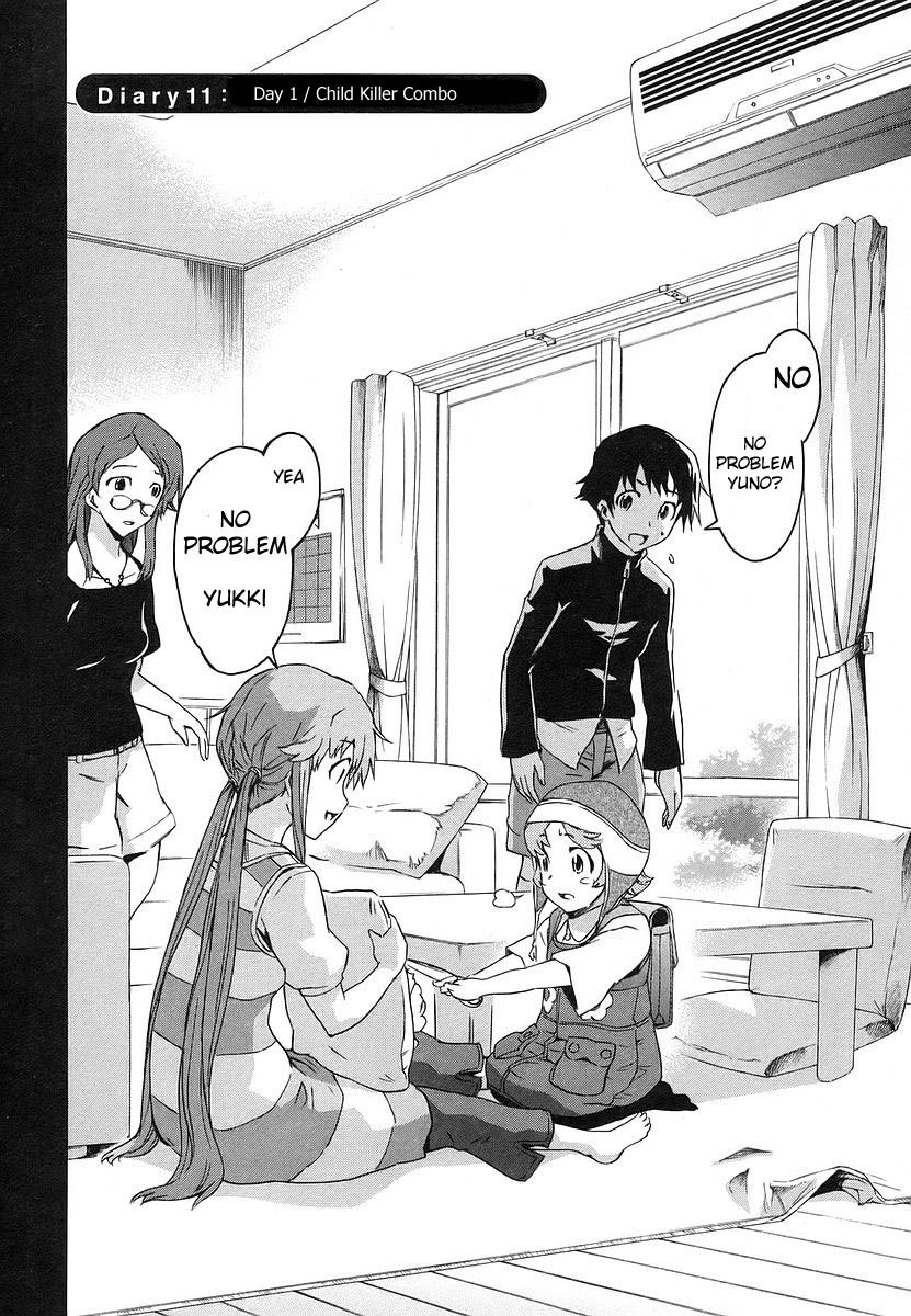 Mirai Nikki Chapter 11 page 5 - Chapter 11: First Day - Child Combo Kill