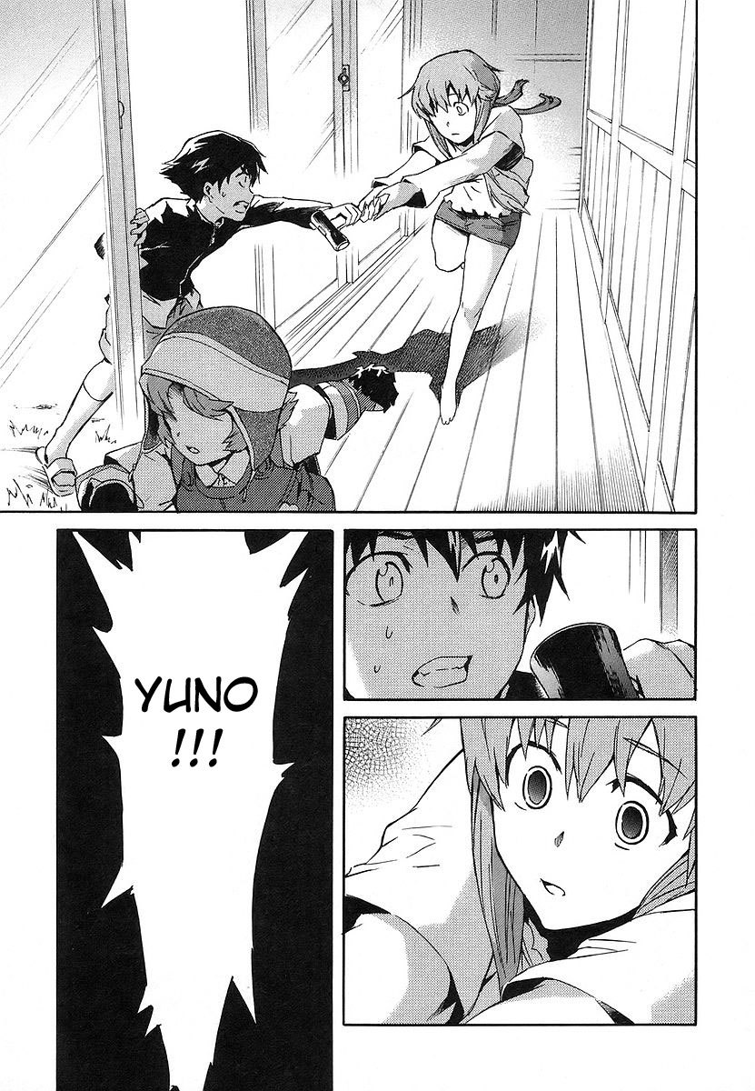 Mirai Nikki Chapter 12 page 19 - Chapter 12: Second Day - Suspicious Toybox