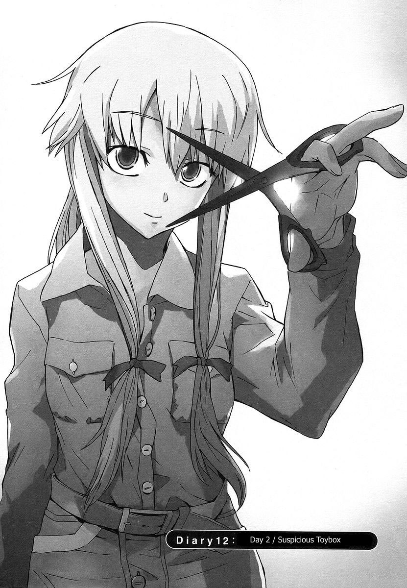 Mirai Nikki Chapter 12 page 2 - Chapter 12: Second Day - Suspicious Toybox