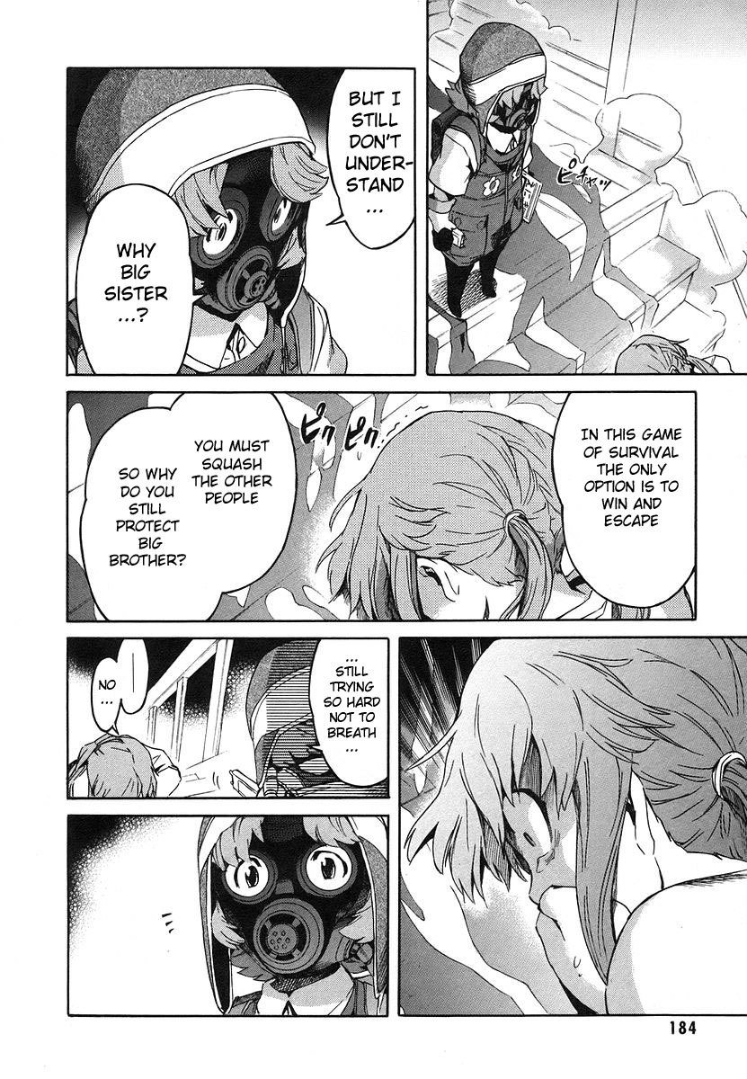 Mirai Nikki Chapter 13 page 23 - Chapter 13: Third Day - Battlefield Playhouse