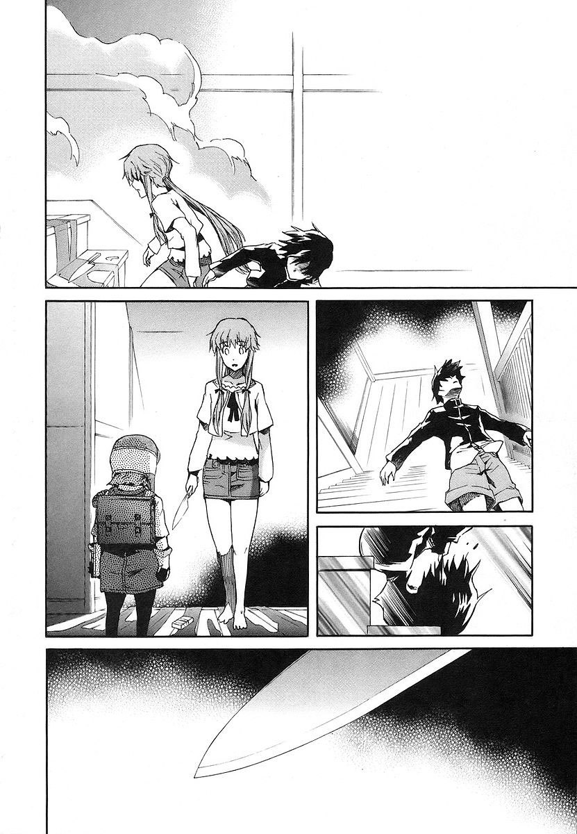 Mirai Nikki Chapter 13 page 28 - Chapter 13: Third Day - Battlefield Playhouse