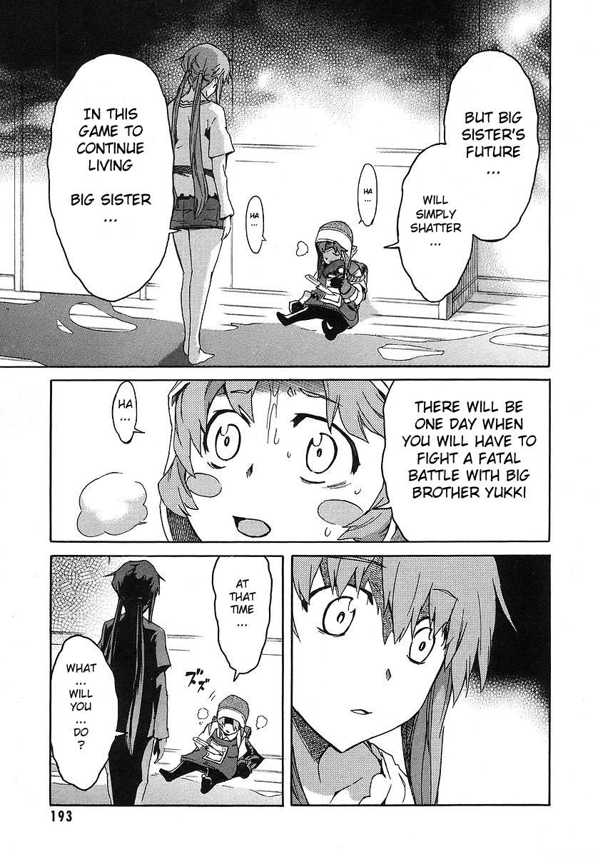 Mirai Nikki Chapter 13 page 31 - Chapter 13: Third Day - Battlefield Playhouse