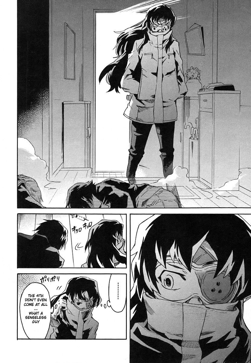 Mirai Nikki Chapter 13 page 34 - Chapter 13: Third Day - Battlefield Playhouse