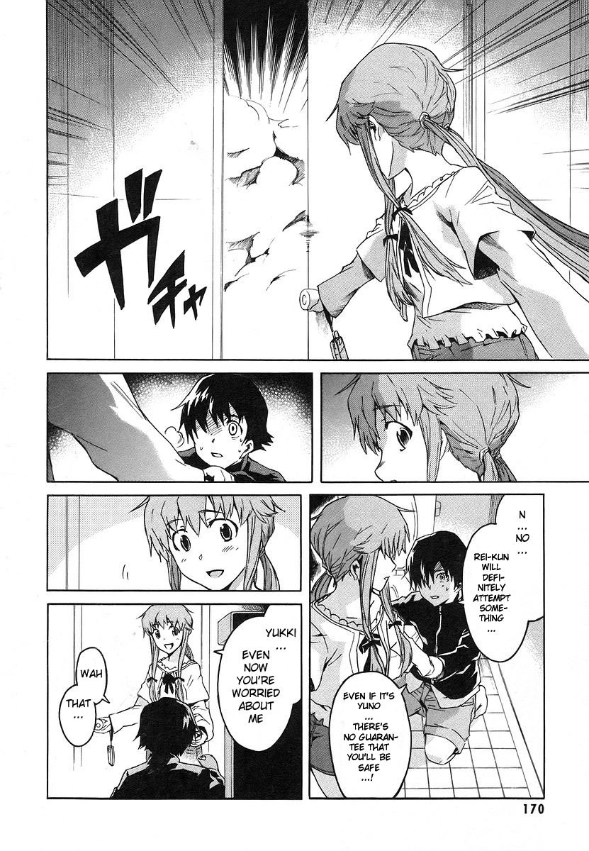 Mirai Nikki Chapter 13 page 9 - Chapter 13: Third Day - Battlefield Playhouse