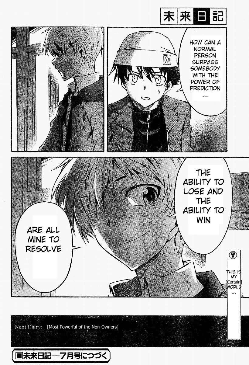 Mirai Nikki Chapter 16 page 37 - Chapter 16: Relatives Engage in Battle