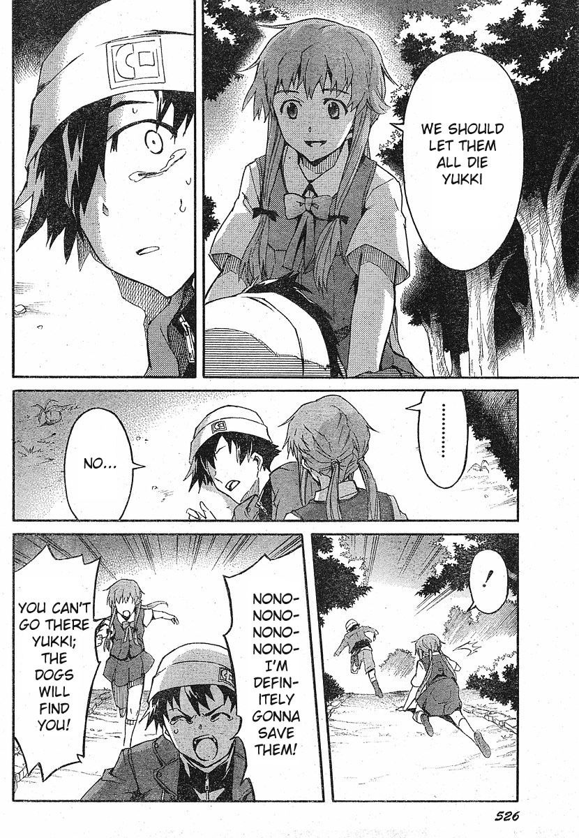 Mirai Nikki Chapter 18 page 17 - Chapter 18: Even With Killing You