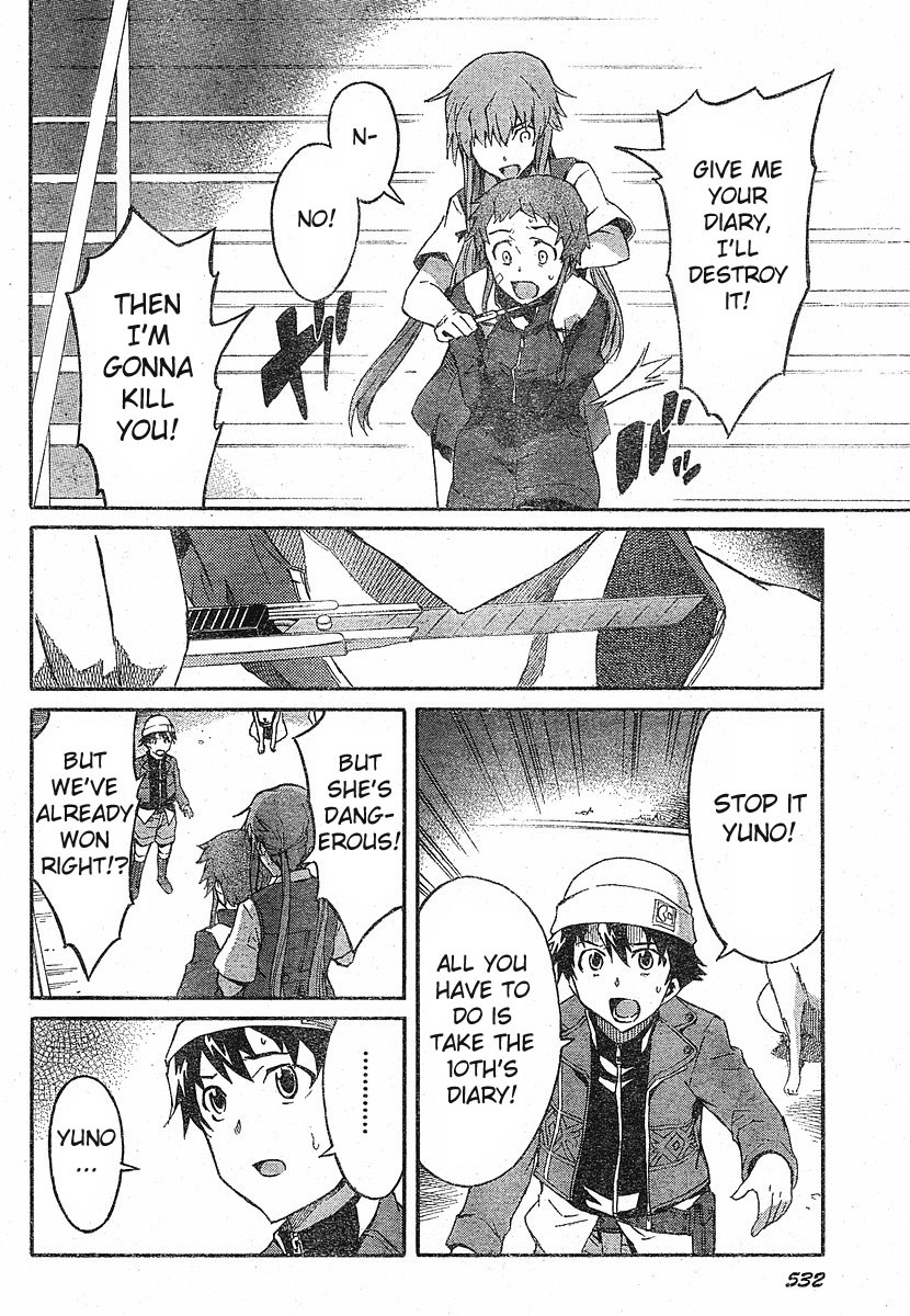Mirai Nikki Chapter 18 page 22 - Chapter 18: Even With Killing You