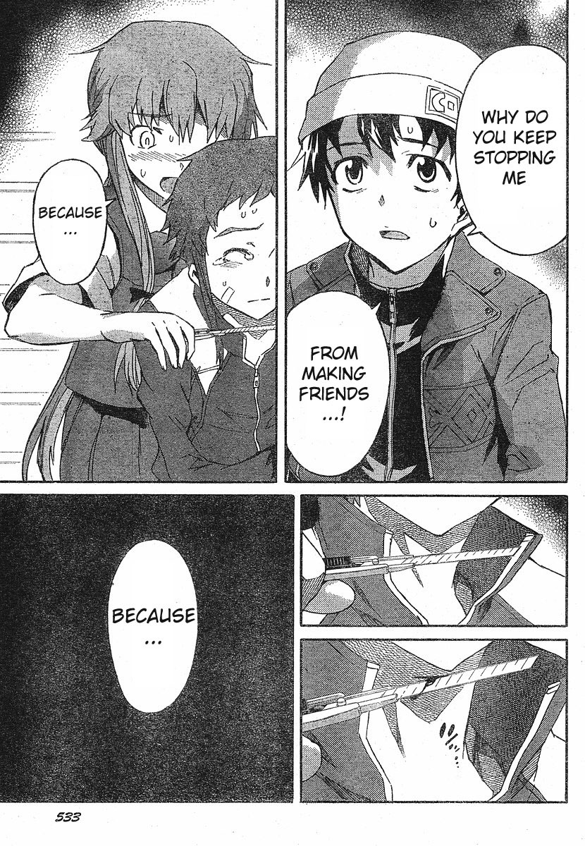 Mirai Nikki Chapter 18 page 23 - Chapter 18: Even With Killing You