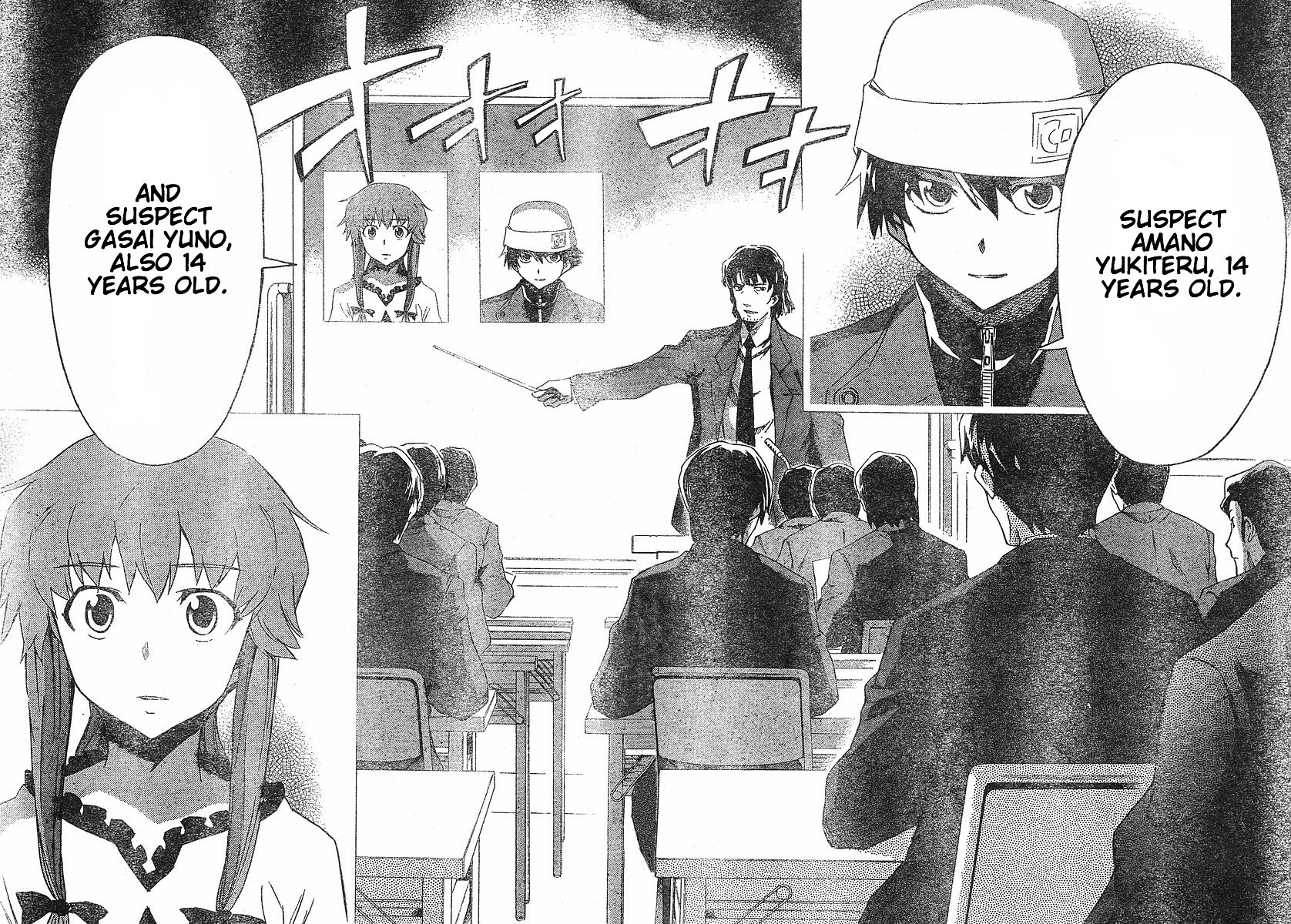 Mirai Nikki Chapter 19 page 34 - Chapter 19: Beyond the Door