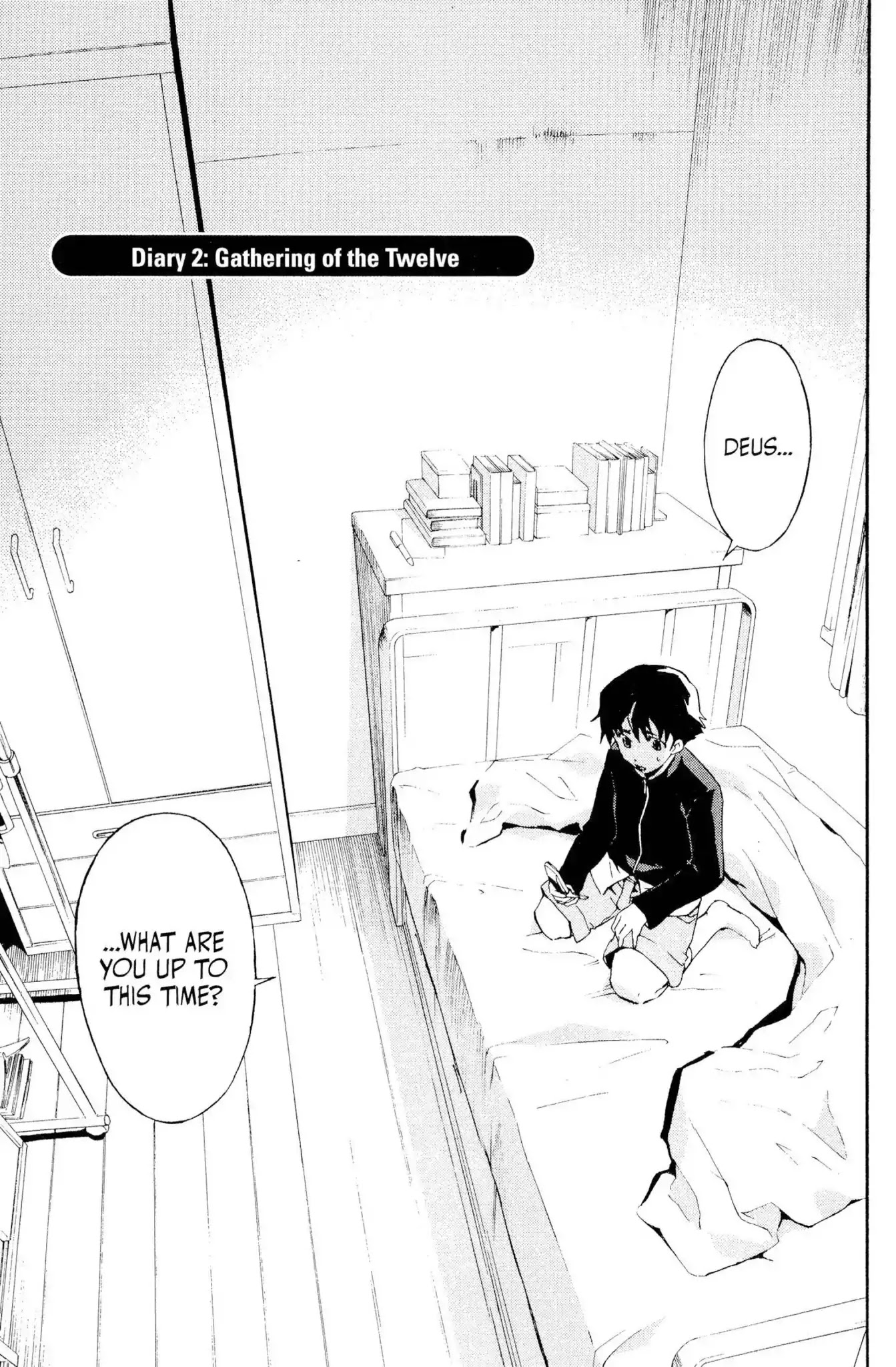 Mirai Nikki Chapter 2 page 5 - Chapter 2: Vol.1 Diary 2: Gathering of the Twelve