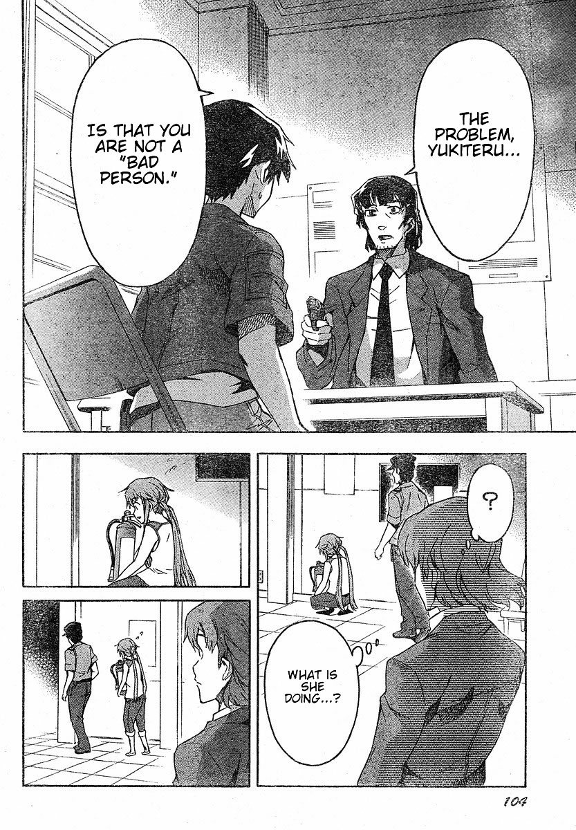 Mirai Nikki Chapter 20 page 15 - Chapter 20: Their Escape