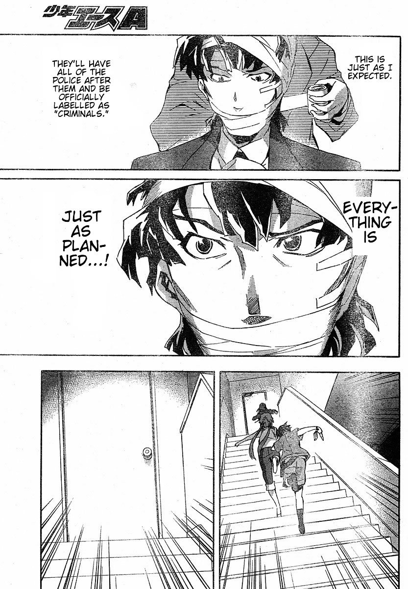 Mirai Nikki Chapter 20 page 35 - Chapter 20: Their Escape