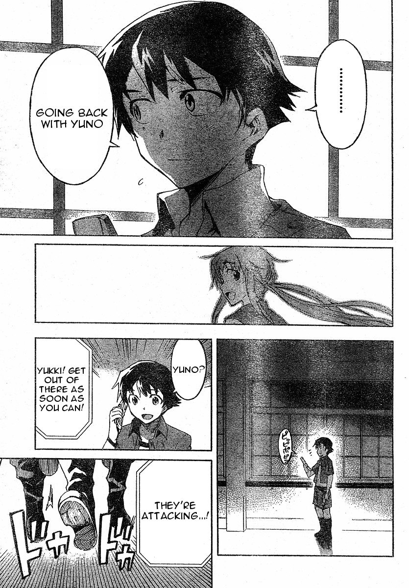 Mirai Nikki Chapter 22 page 17 - Chapter 22: Adult's Power, Children's Power