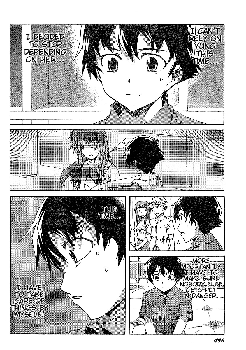 Mirai Nikki Chapter 27 page 11 - Chapter 27: Yukiteru Accelerates