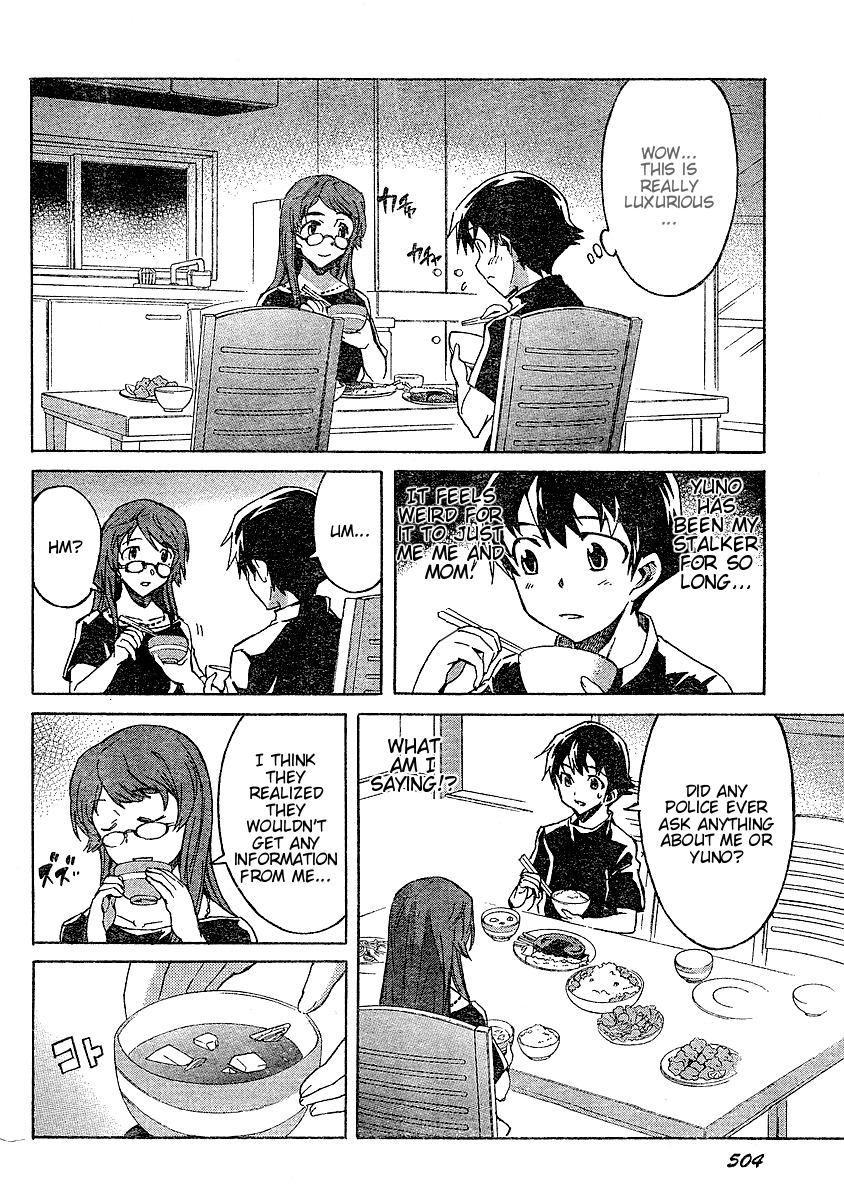 Mirai Nikki Chapter 27 page 19 - Chapter 27: Yukiteru Accelerates