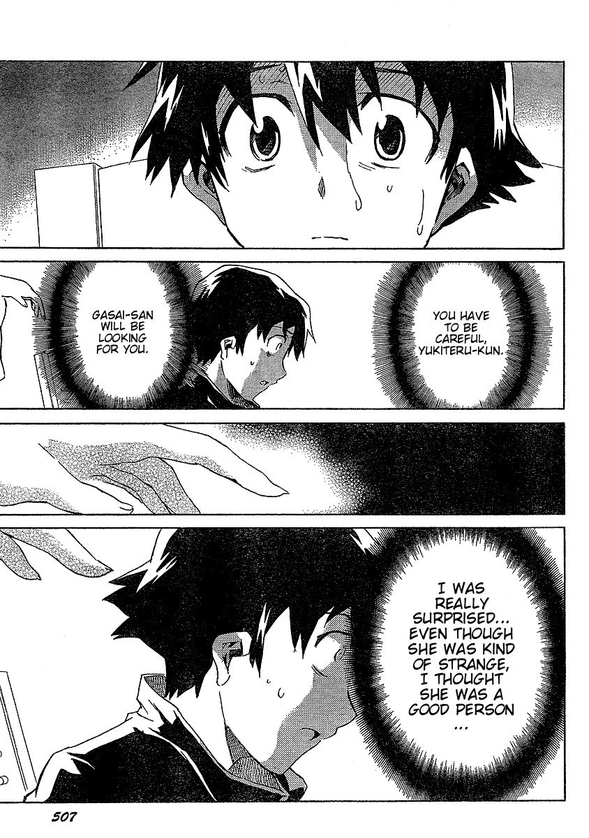 Mirai Nikki Chapter 27 page 22 - Chapter 27: Yukiteru Accelerates