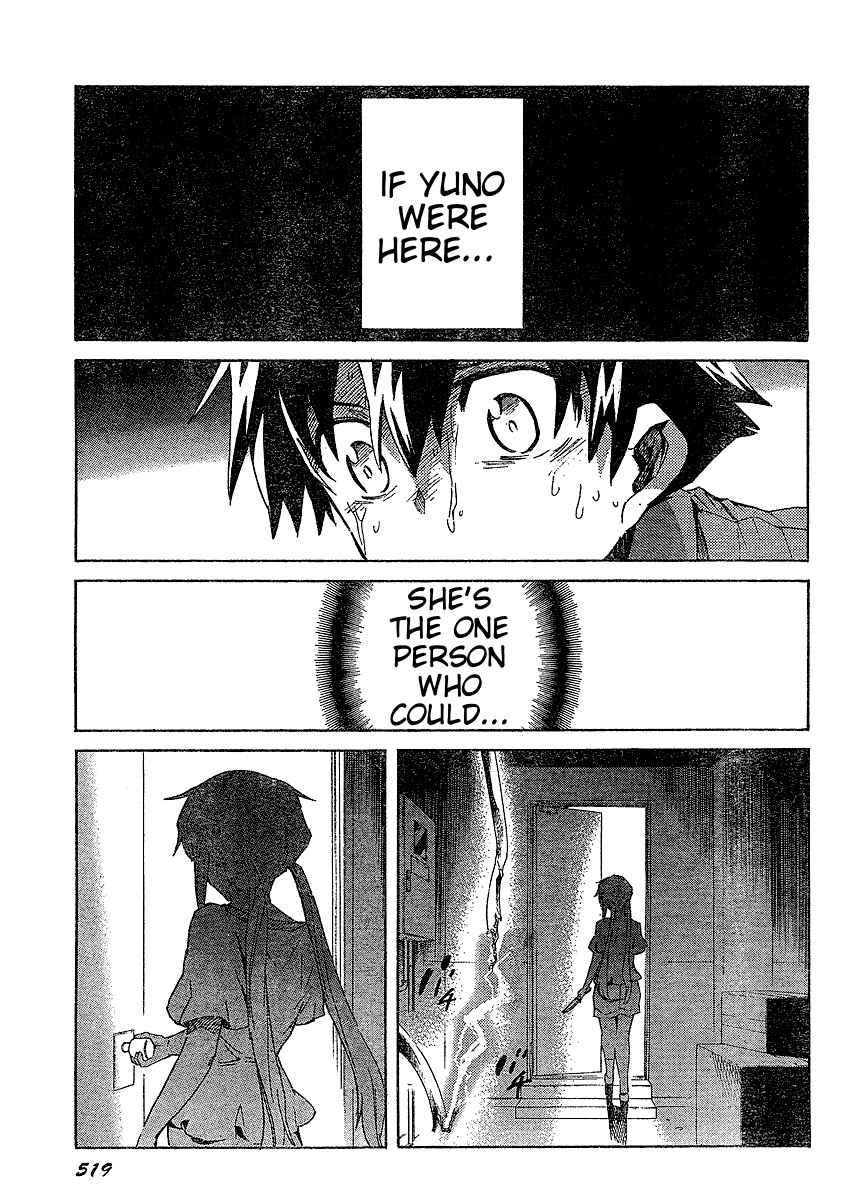 Mirai Nikki Chapter 27 page 34 - Chapter 27: Yukiteru Accelerates