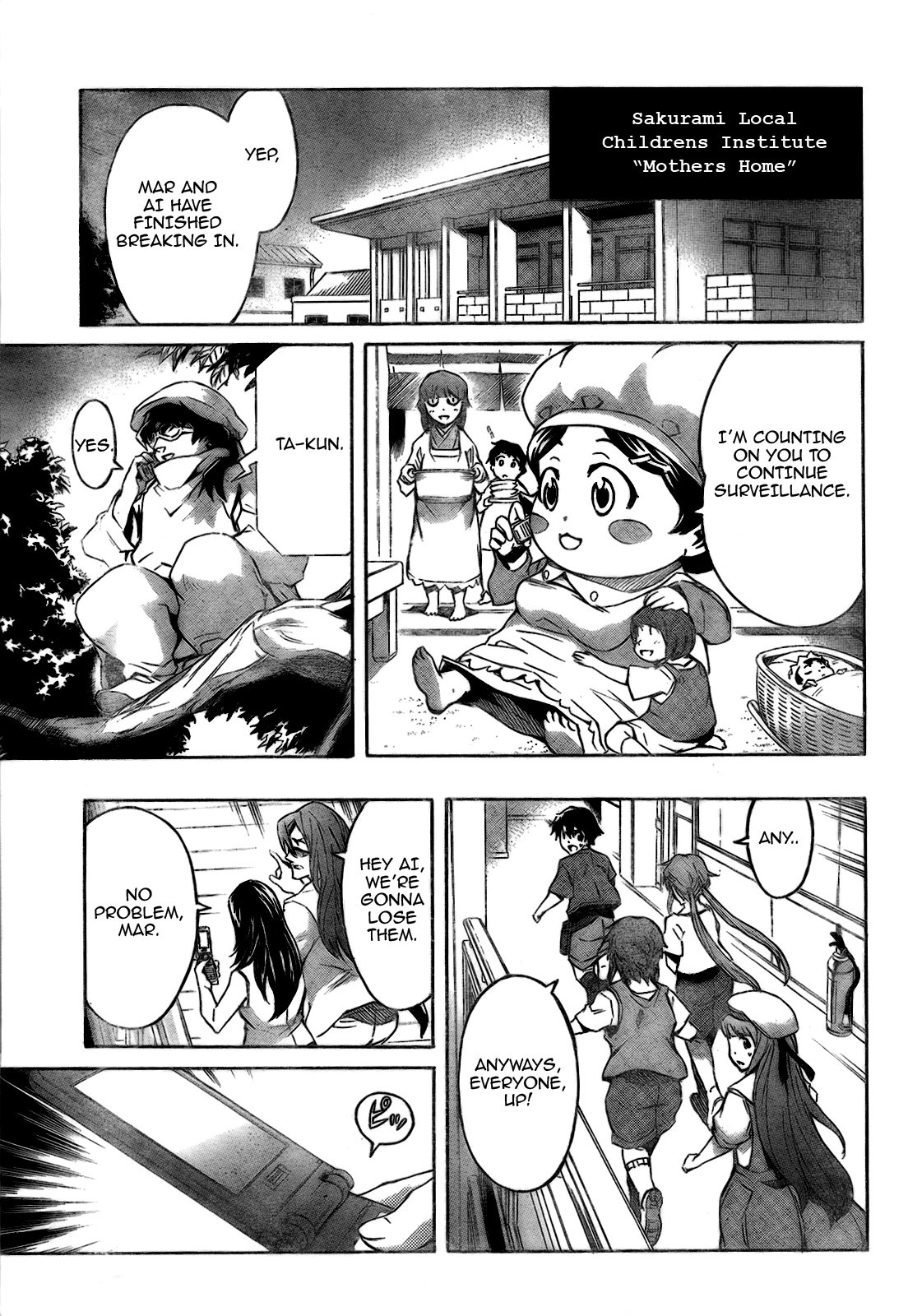 Mirai Nikki Chapter 28 page 12 - Chapter 28: Dummy Game
