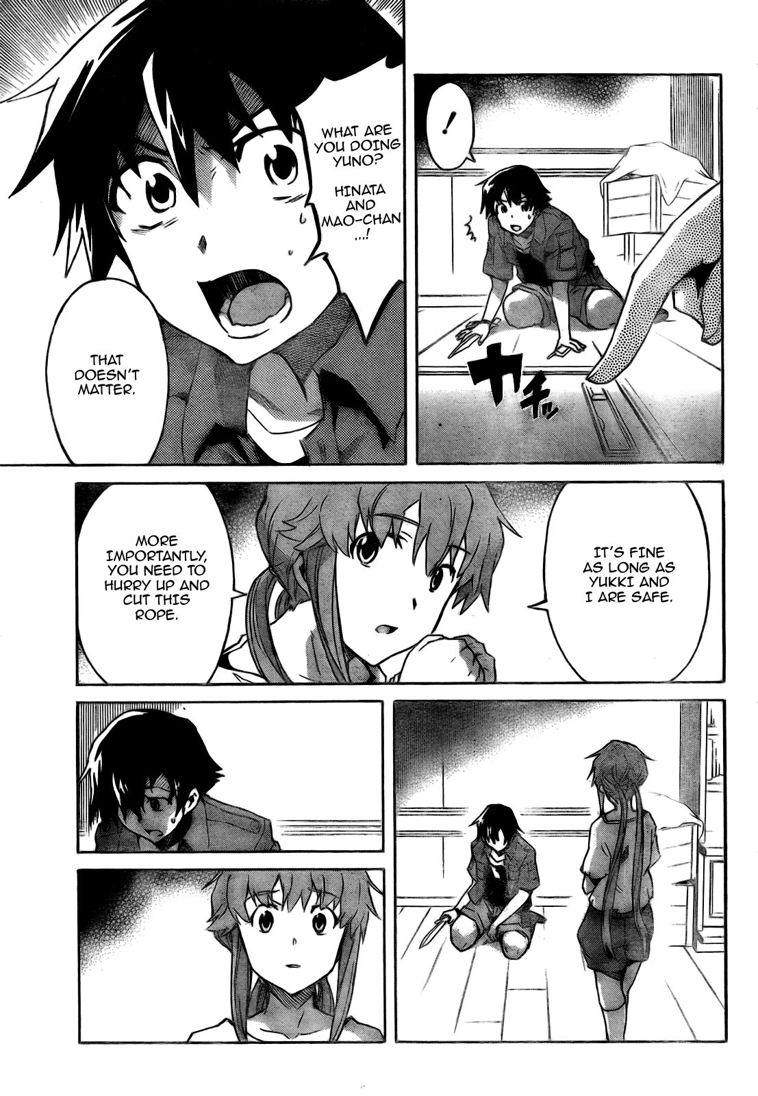 Mirai Nikki Chapter 28 page 18 - Chapter 28: Dummy Game