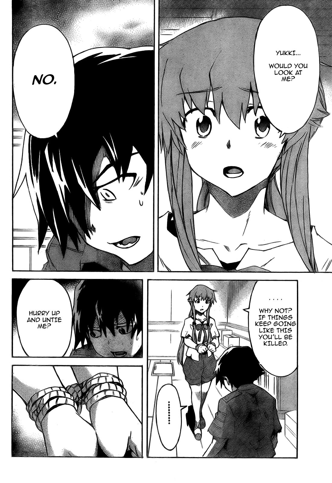 Mirai Nikki Chapter 28 page 19 - Chapter 28: Dummy Game