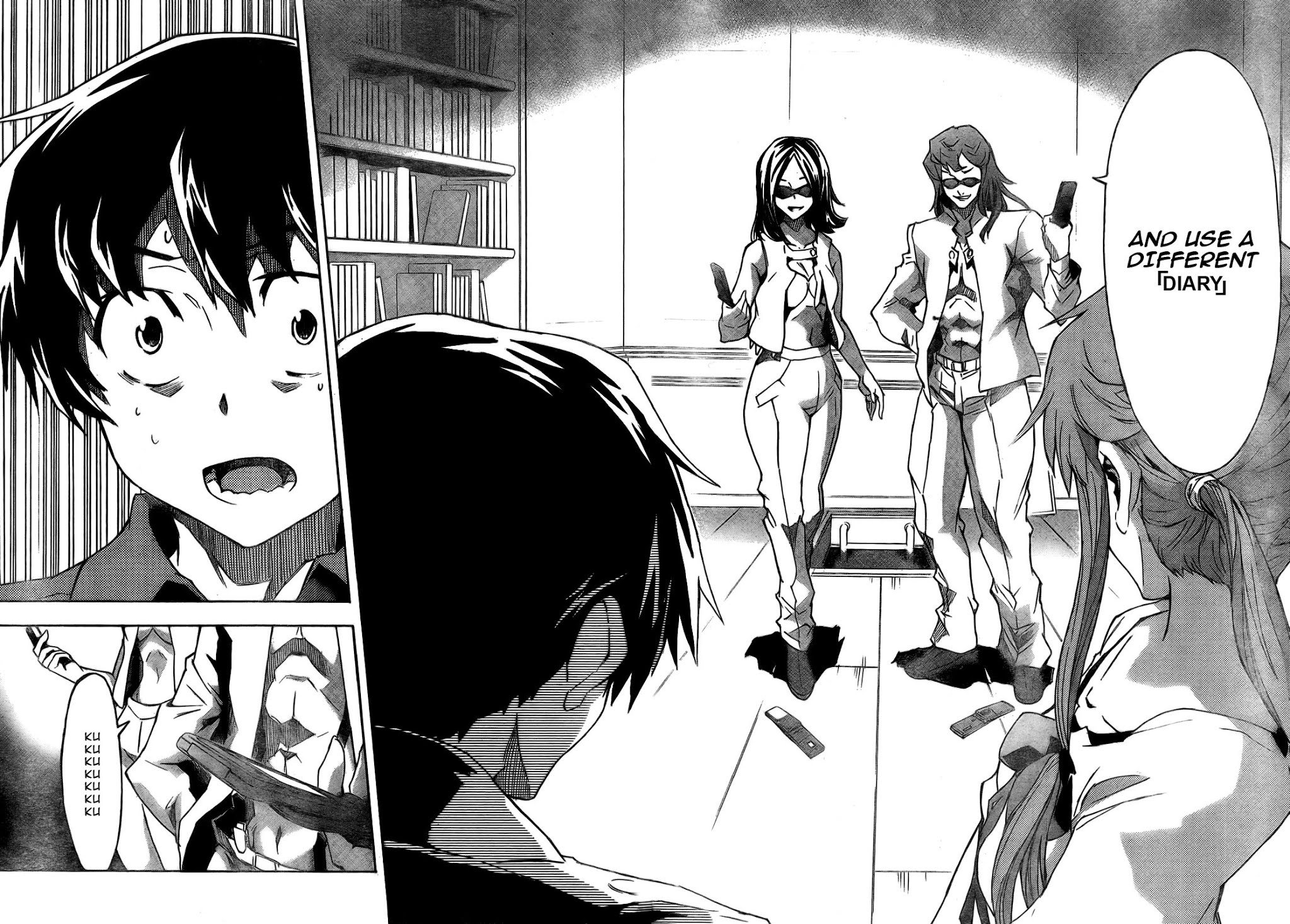 Mirai Nikki Chapter 28 page 28 - Chapter 28: Dummy Game