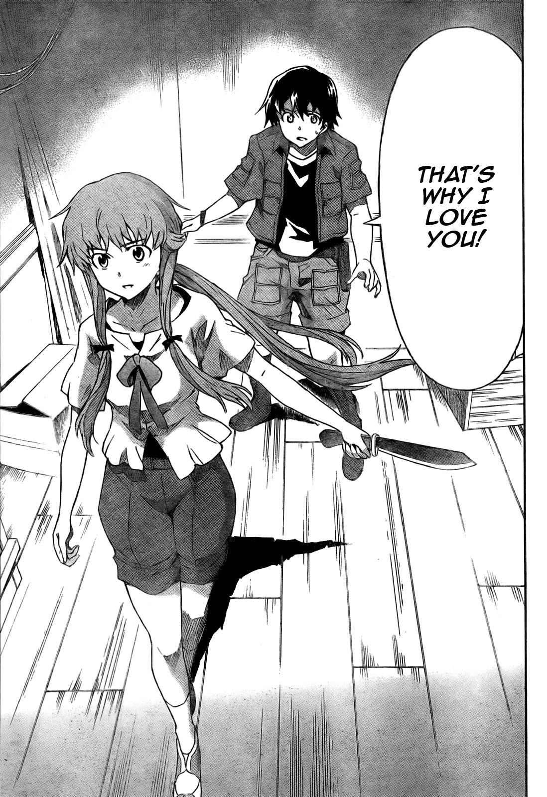 Mirai Nikki Chapter 28 page 35 - Chapter 28: Dummy Game