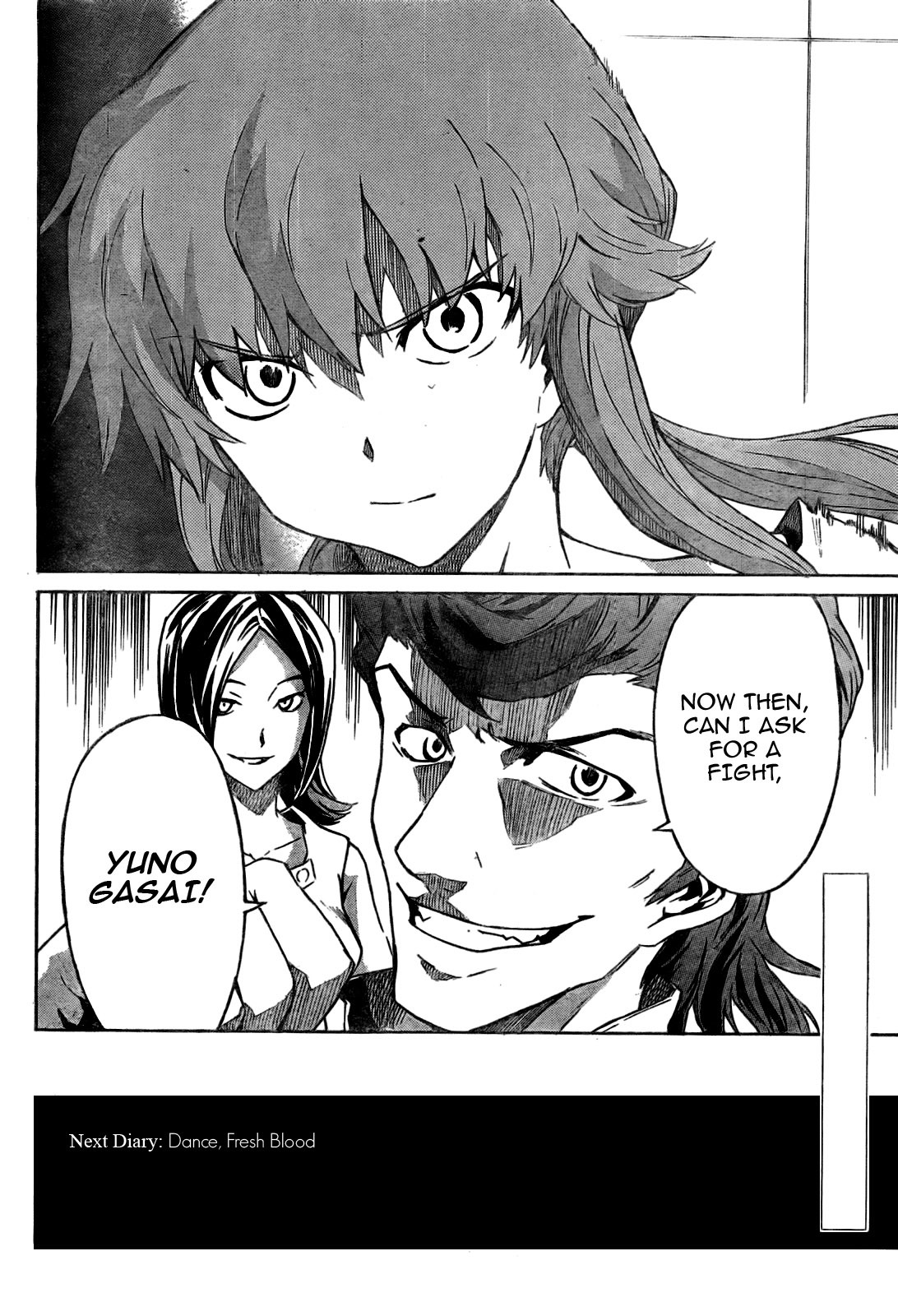 Mirai Nikki Chapter 28 page 36 - Chapter 28: Dummy Game