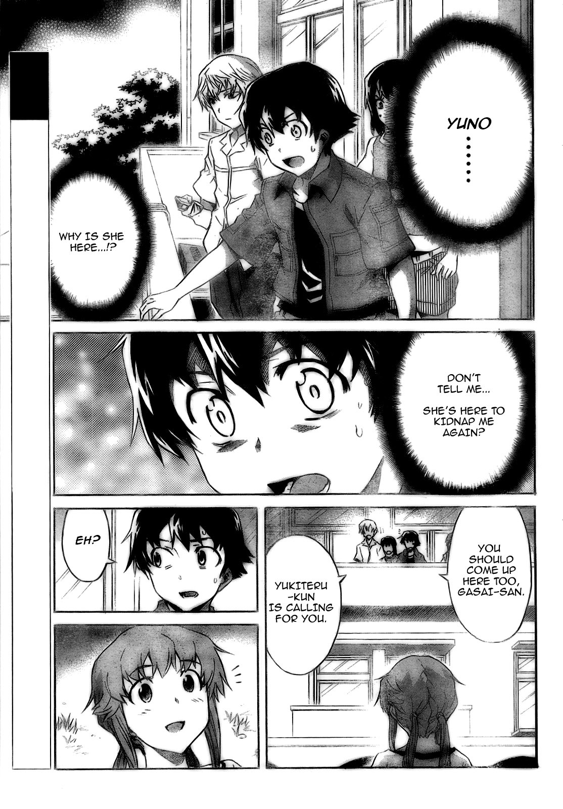 Mirai Nikki Chapter 28 page 5 - Chapter 28: Dummy Game