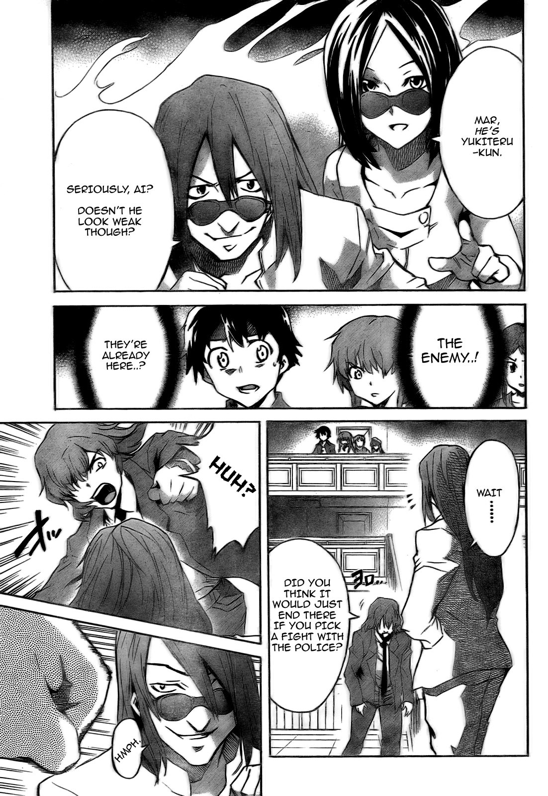 Mirai Nikki Chapter 28 page 9 - Chapter 28: Dummy Game